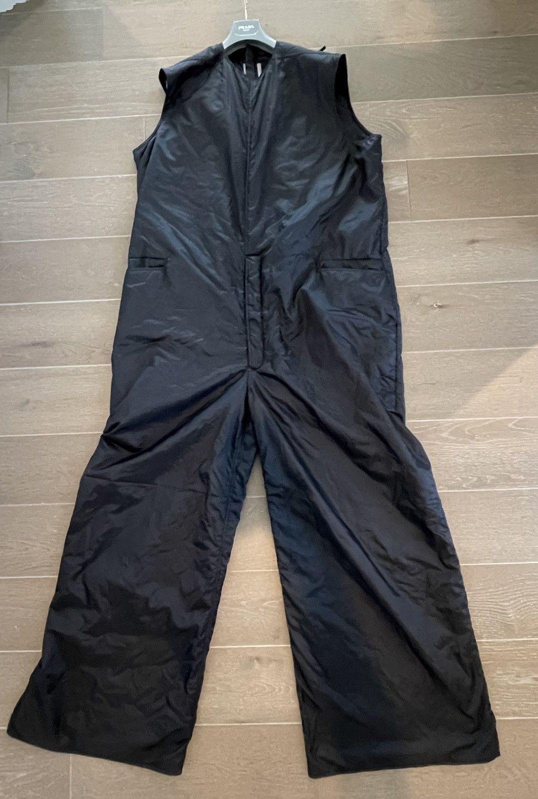 image of Rick Owens Sisyphus Nylon Jumpsuit in Black, Men's (Size 36)