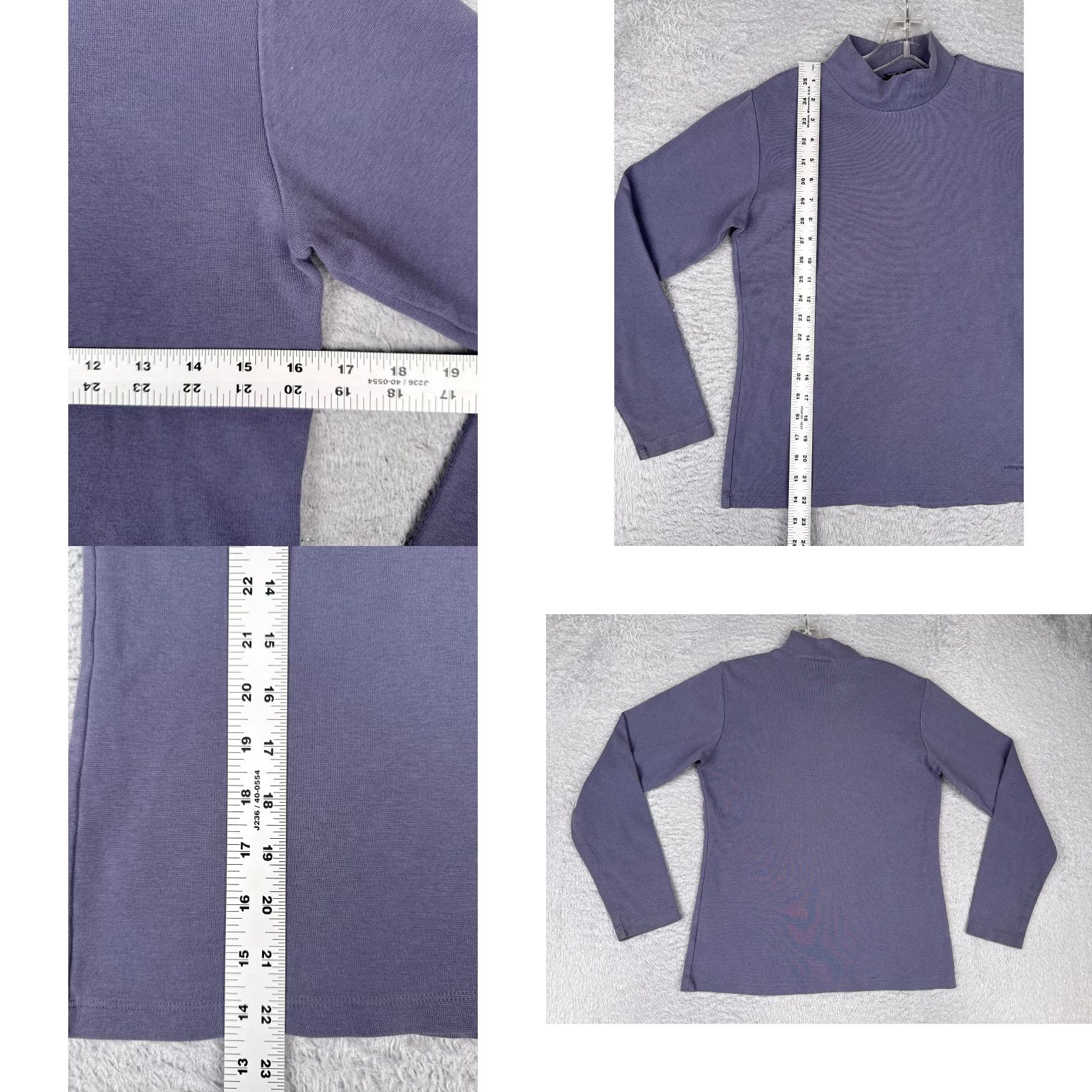 Patagonia VINTAGE Patagonia Shirt Women S Purple Long Sleeve Cotton Mock Neck Hike Camp Size S / US 4 / IT 40 - 8 Thumbnail