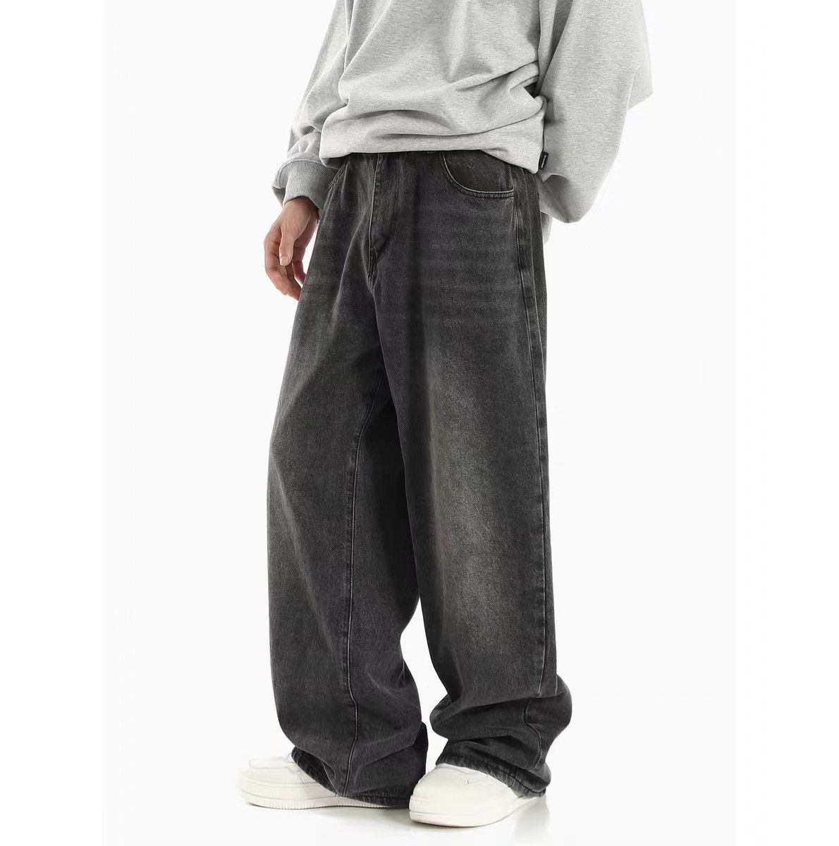 Designer × Japanese Brand Vintage washed distressed loose straight jeans Size US 30 / EU 46 - 3 Thumbnail