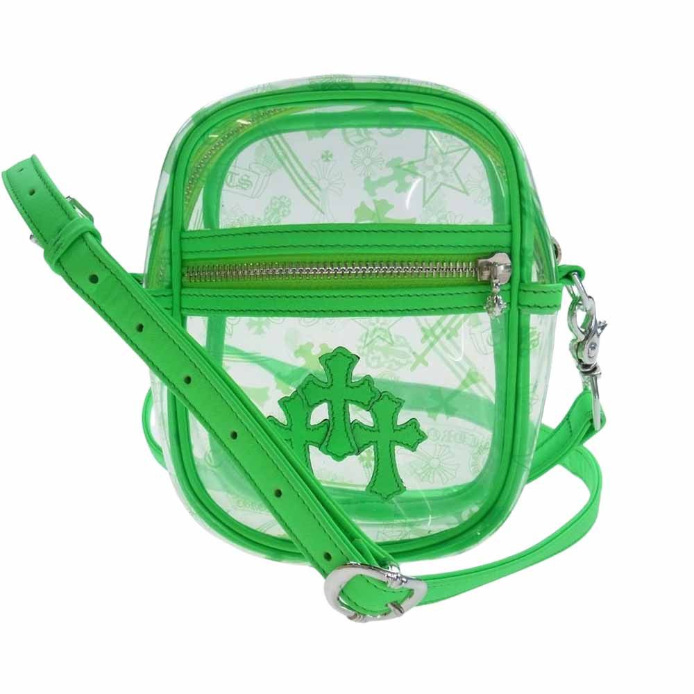 image of Chrome Hearts Clear Crossbody Bag in Green, Women's