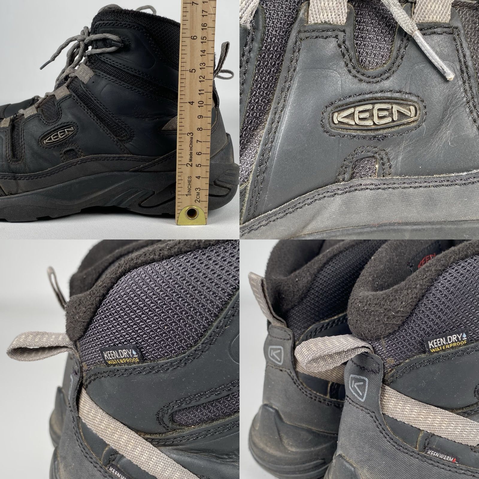 KEEN Keen Men's Circadia Mid Polar Black/Steel Grey Waterproof Winter Boots 1026762 Size US 10 / EU 43 - 9 Thumbnail