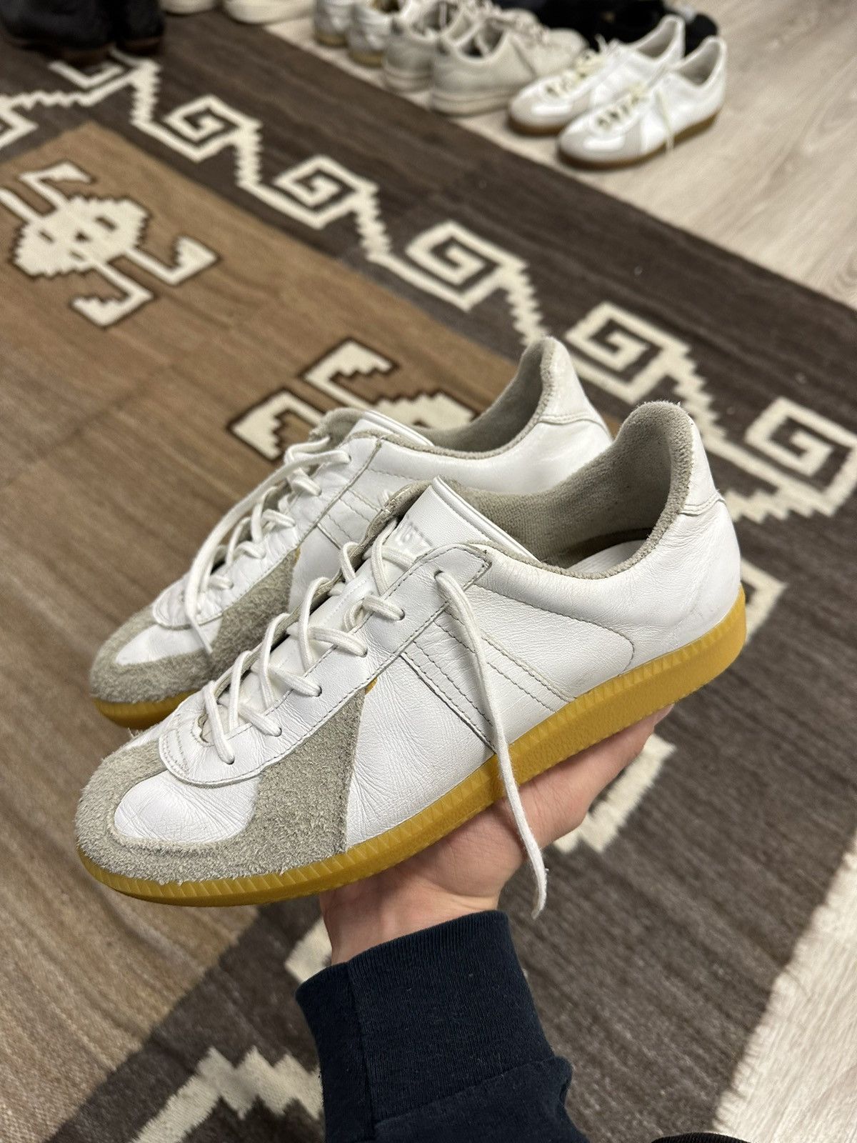 Vintage BW Sport GAT Leather Military Sneakers | Grailed