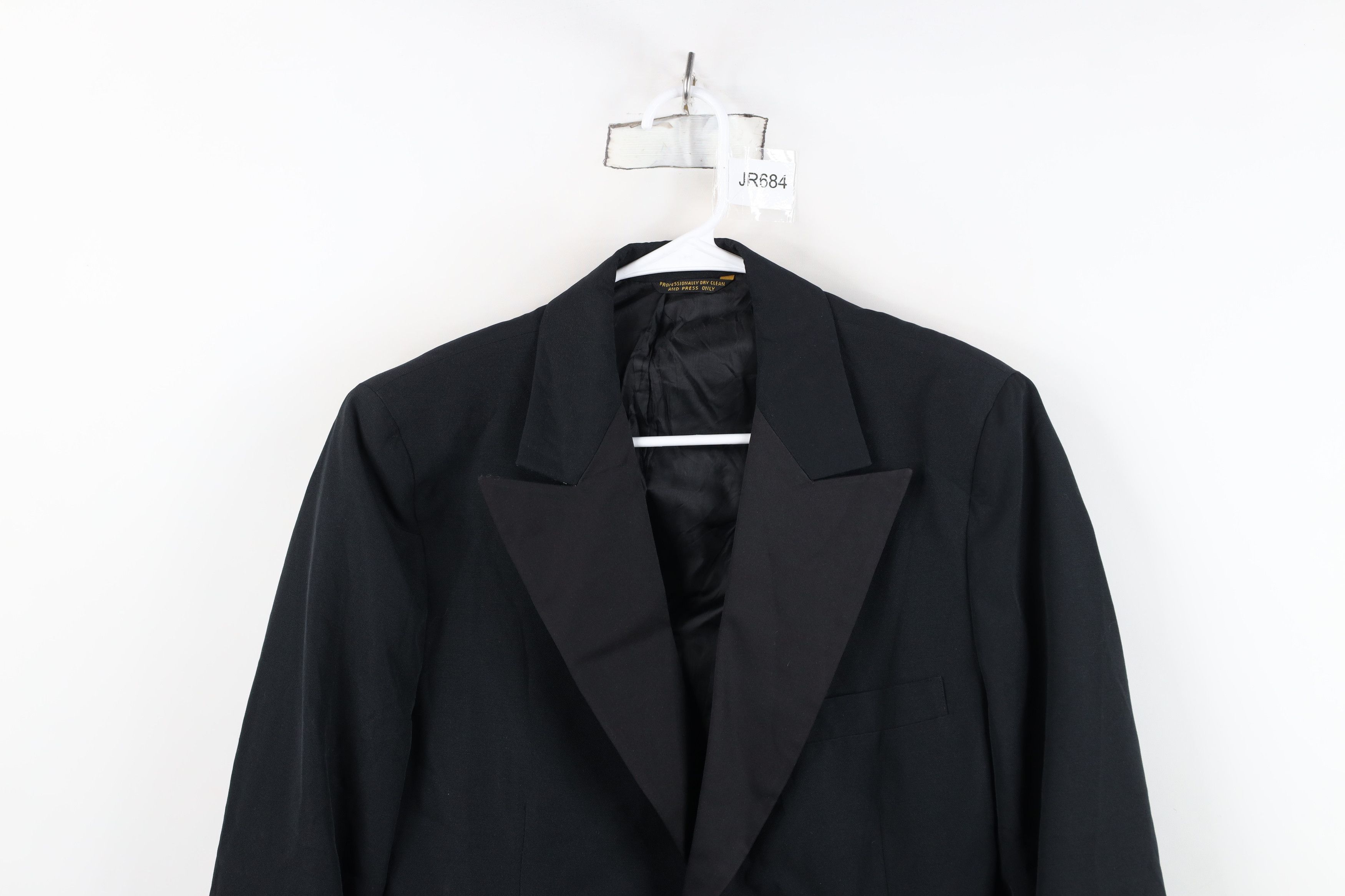 Vintage Vintage 50s Rockabilly Tuxedo Blazer Suit Jacket Black USA Size US XL / EU 56 / 4 - 2 Thumbnail