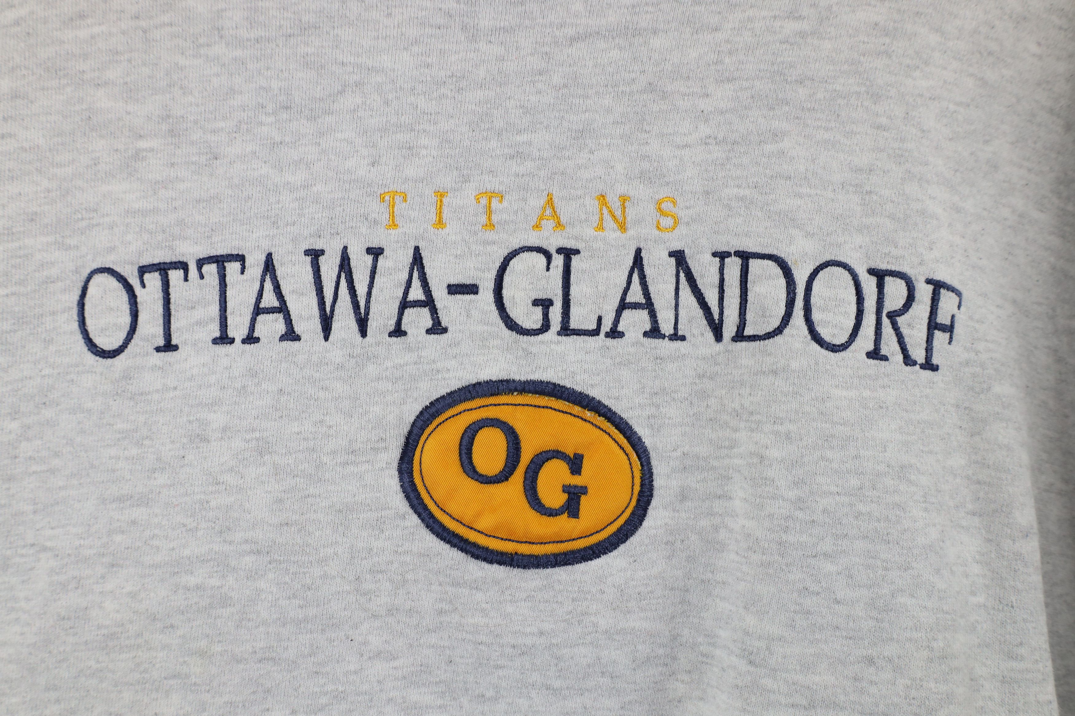 Vintage Vintage 90s Glandorf High School Heavyweight Sweatshirt USA Size US XL / EU 56 / 4 - 4 Thumbnail