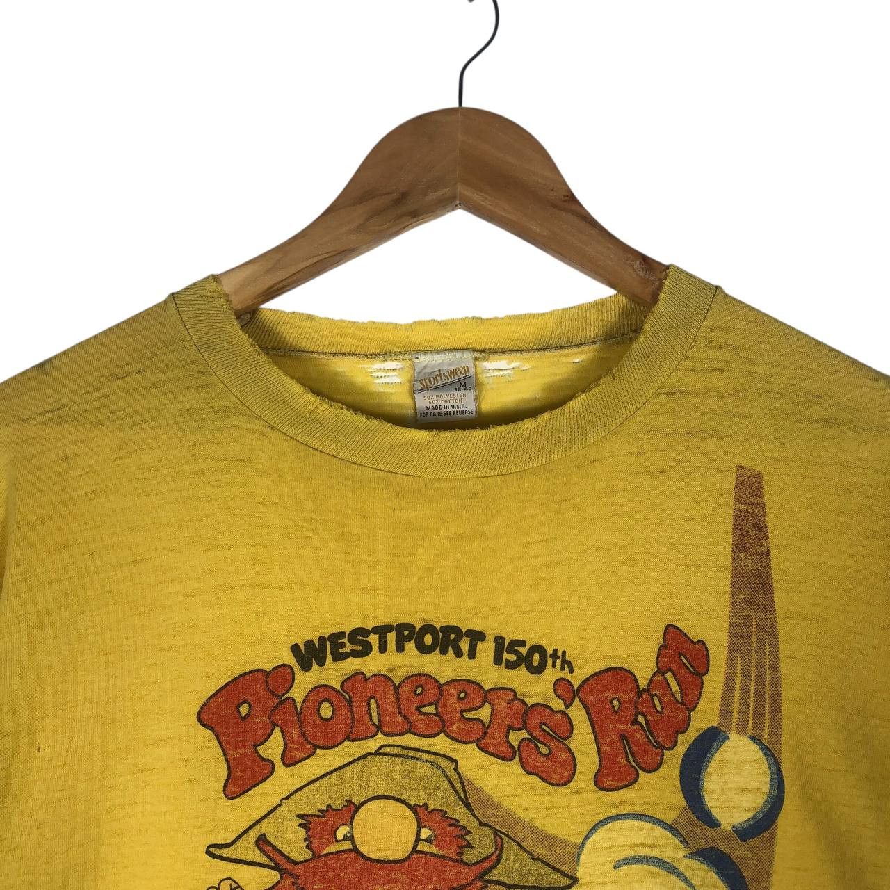 Vintage Vintage Westport 150th Pioneers Run Sportwear T-Shirt Size US M / EU 48-50 / 2 - 2 Thumbnail