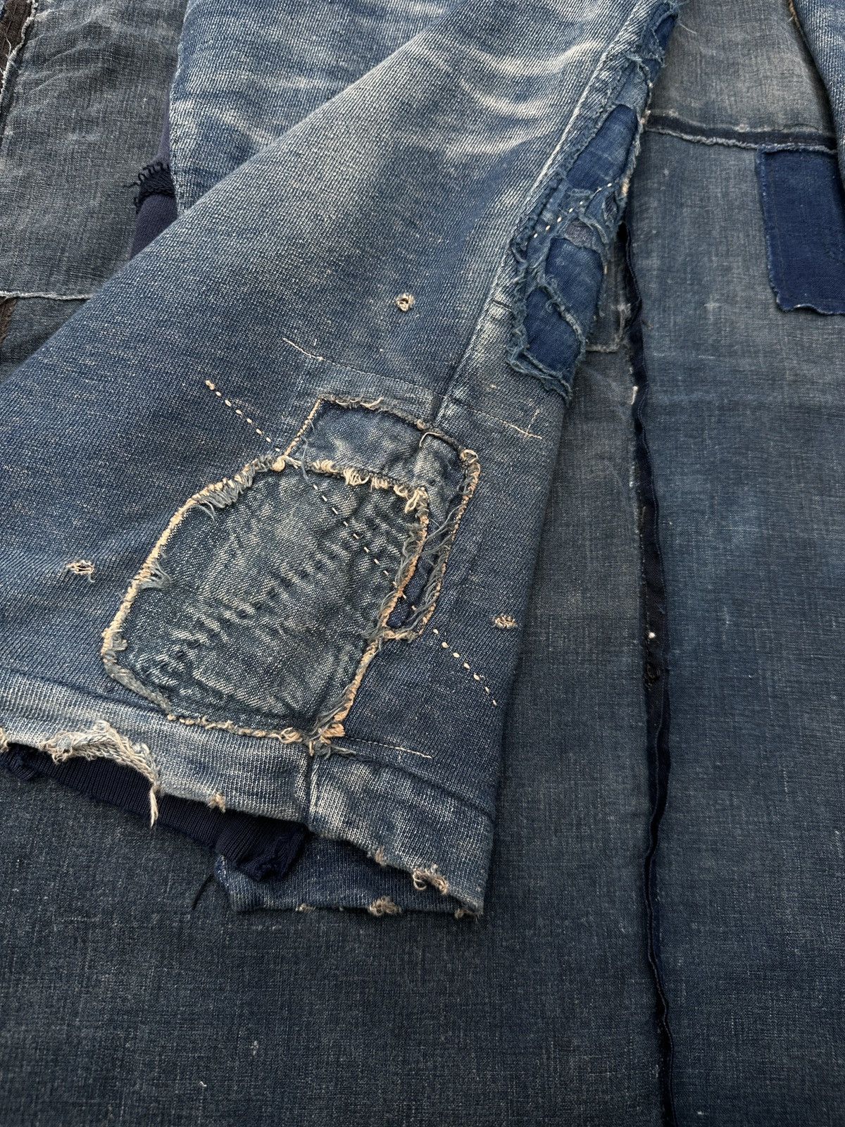 Kapital × Kapital Kountry Kapital Crash Denim Old man and the sea Boro Sweatpants Size US 33 - 4 Thumbnail