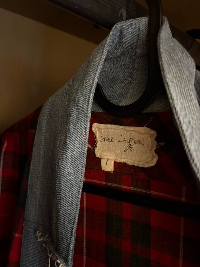 Other Greg Lauren size1 Red checkered and denim color scheme Size US S / EU 44-46 / 1 - 6 Thumbnail