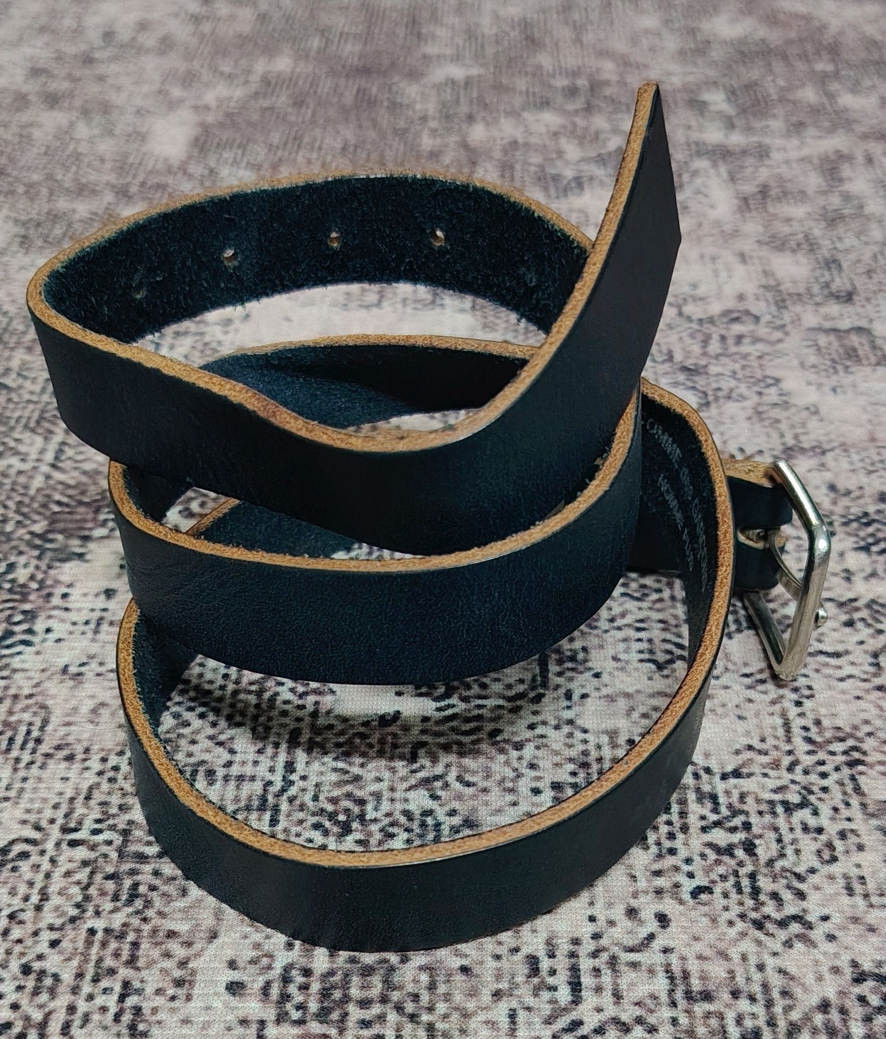 Comme des Garcons Comme des Garçons Homme Plus black leather belt. Size ONE SIZE - 3 Thumbnail