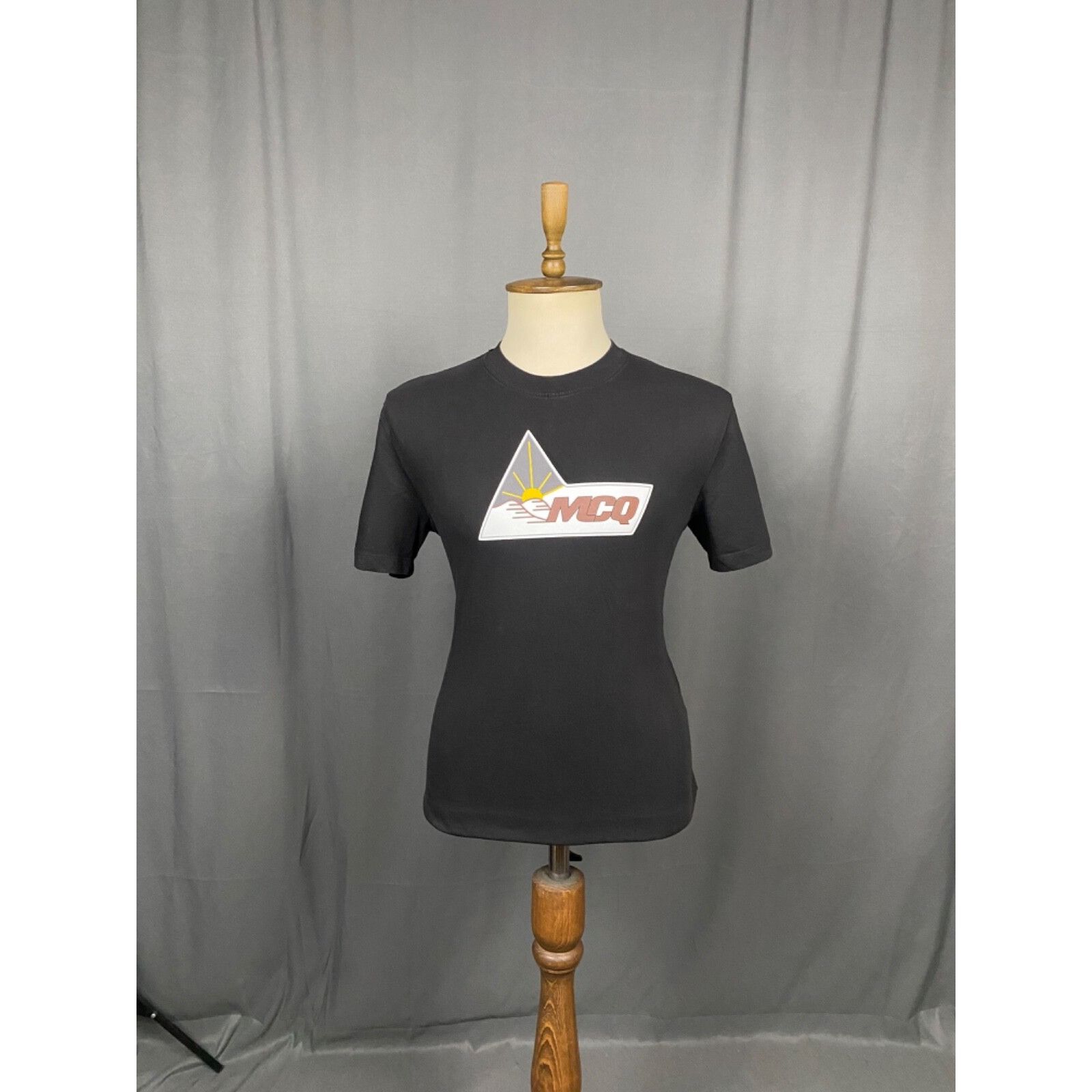 Alexander McQueen MINT! Alexander McQueen McQ Big Logo Men's Black T-Shirt Siz Size US S / EU 44-46 / 1 - 3 Thumbnail