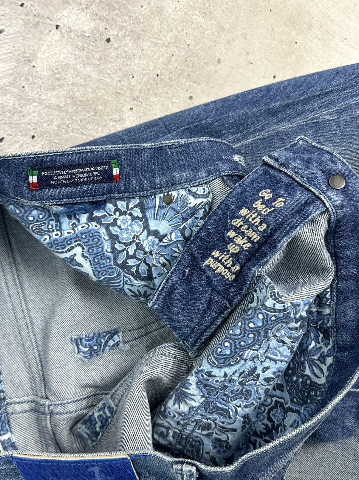 Jacob Cohen Jacob Cohen Karen Handmade Embroidered Floral Blue Jeans Size 30" / US 8 / IT 44 - 10 Thumbnail