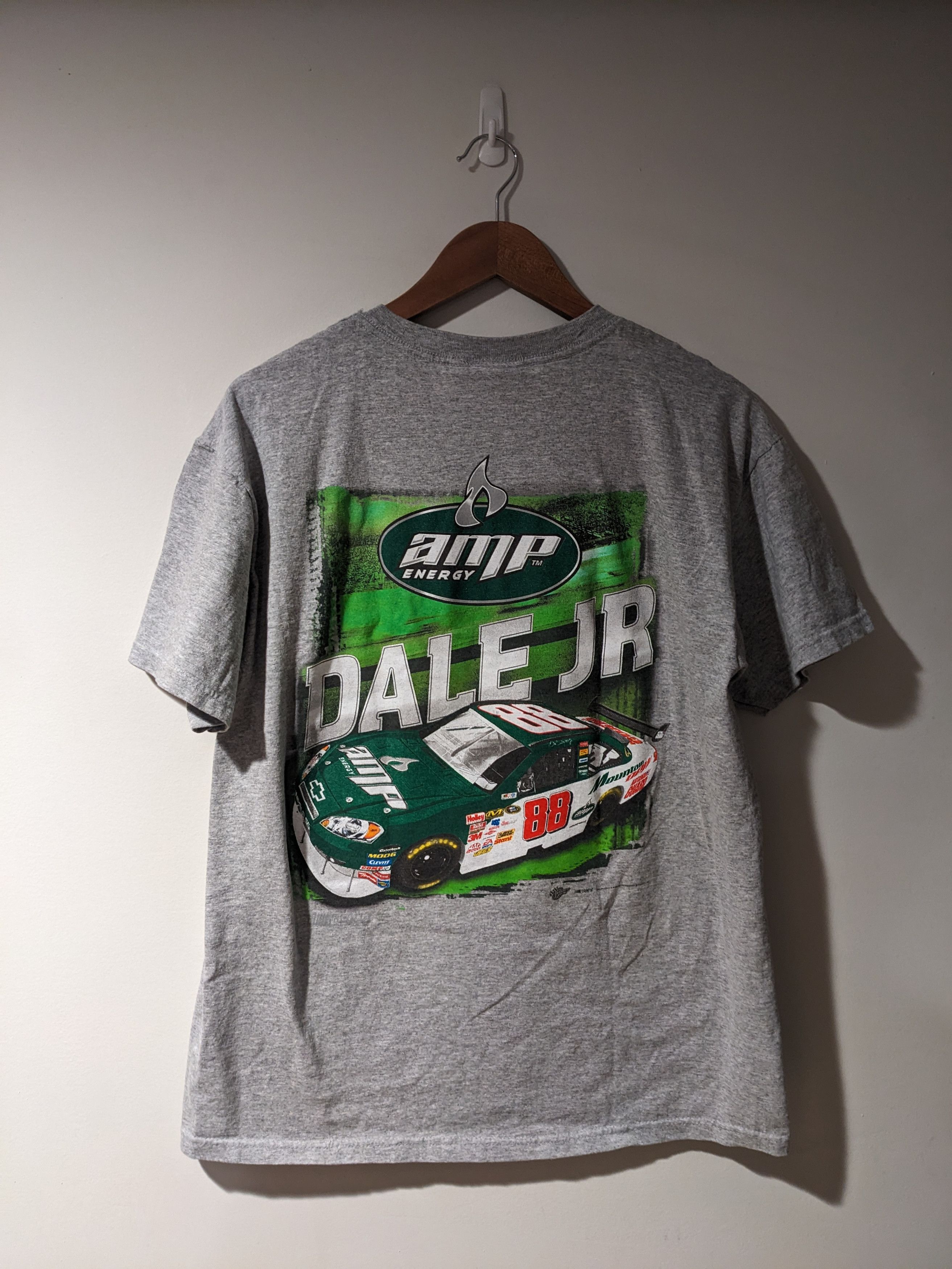 Chase Authentics × NASCAR × Vintage Vintage Y2K Dale Jr Earnhardt AMP 88 Energy Nascar T-Shirt Size US L / EU 52-54 / 3 - 1 Thumbnail