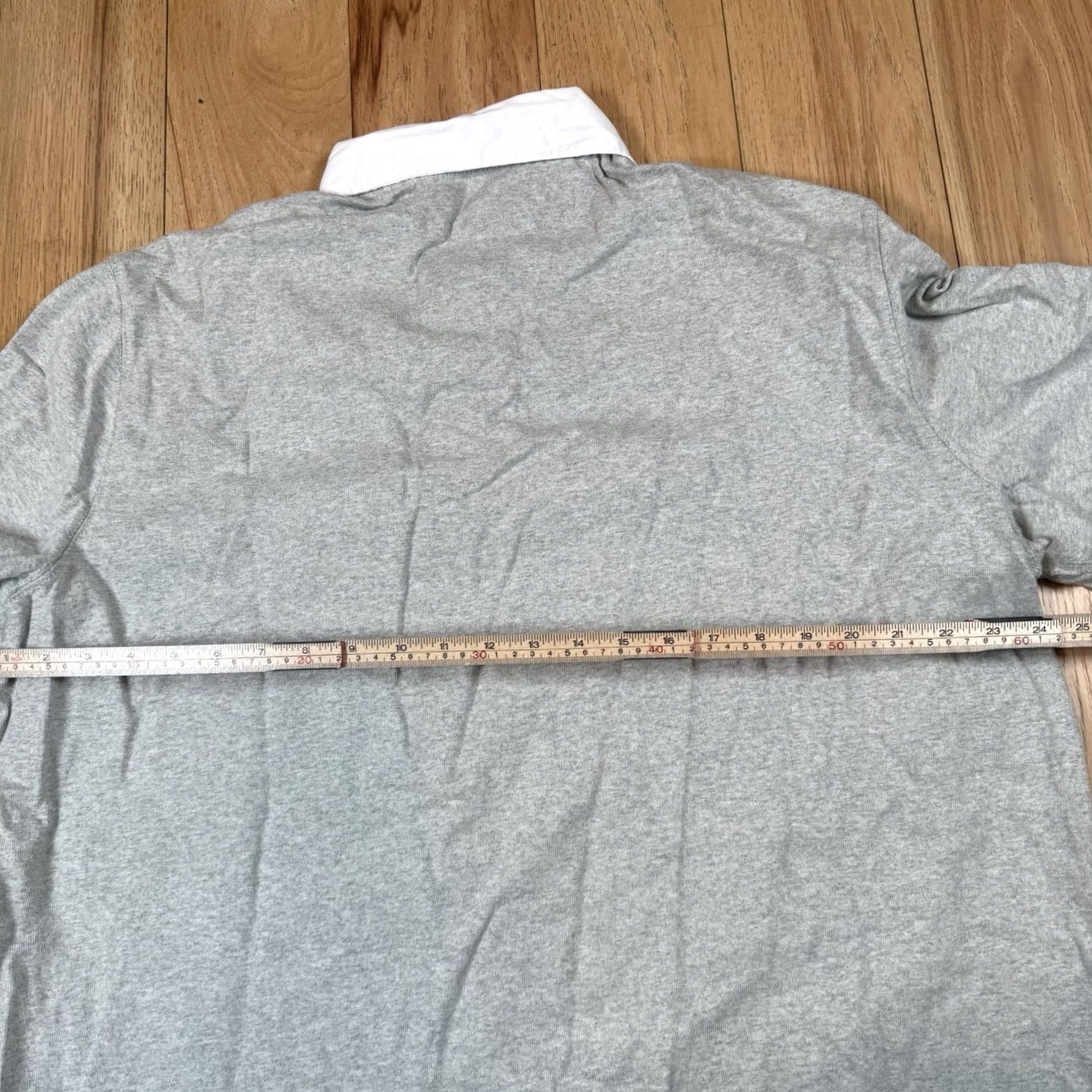 Ralph Lauren VINTAGE Polo Ralph Lauren Rugby Shirt Mens XL Grey Short Sleeve Eagle New York Size US XL / EU 56 / 4 - 5 Thumbnail