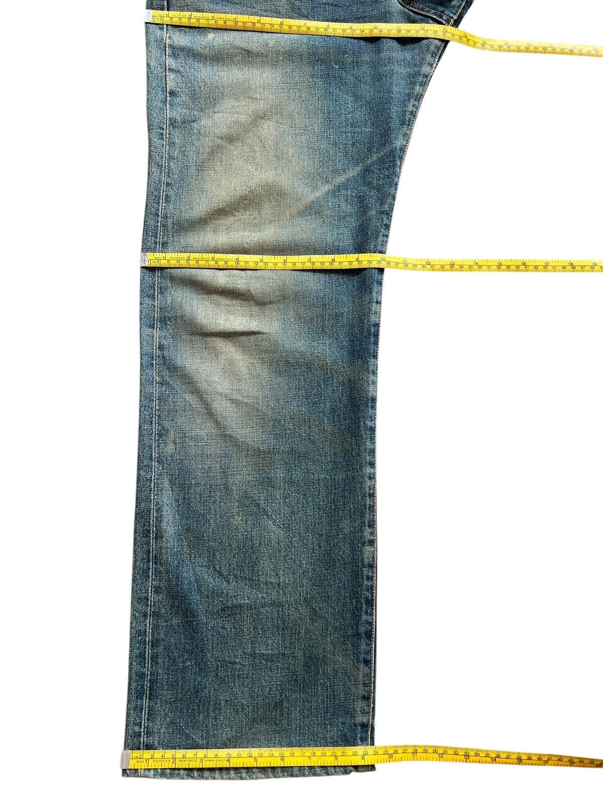 Edwin Vintage Edwin 505 Selvedge MudwashWide Denim Jeans 31x31 Size US 31 - 17 Thumbnail