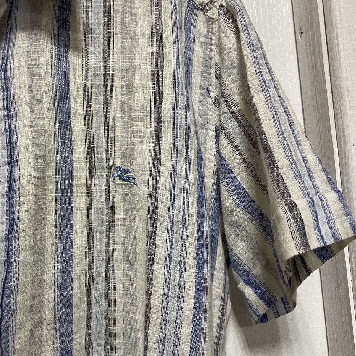 Etro × Vintage Vintage Shirt Etro Avant Garge Old Money Distressed Size US M / EU 48-50 / 2 - 2 Thumbnail