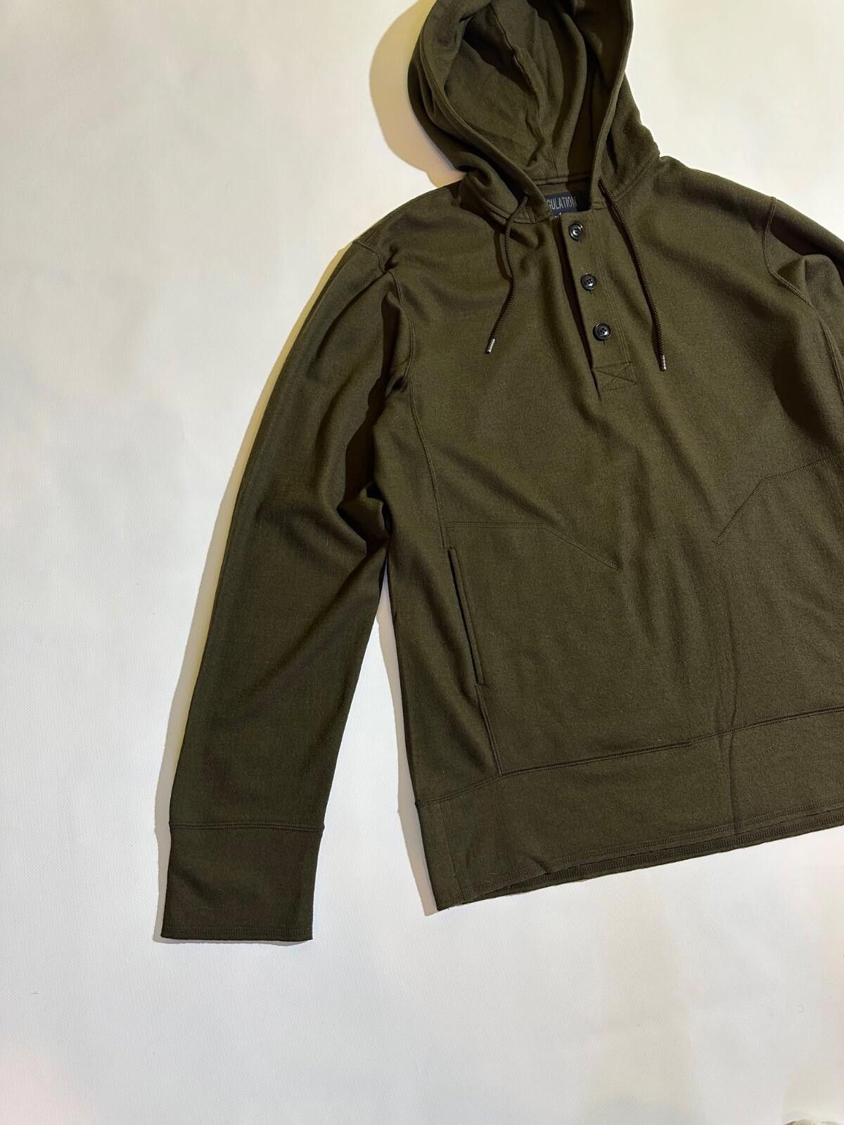 Yohji Yamamoto REGULATION Yohji Yamamoto Hoodie Green Sz 3 Size US L / EU 52-54 / 3 - 2 Thumbnail