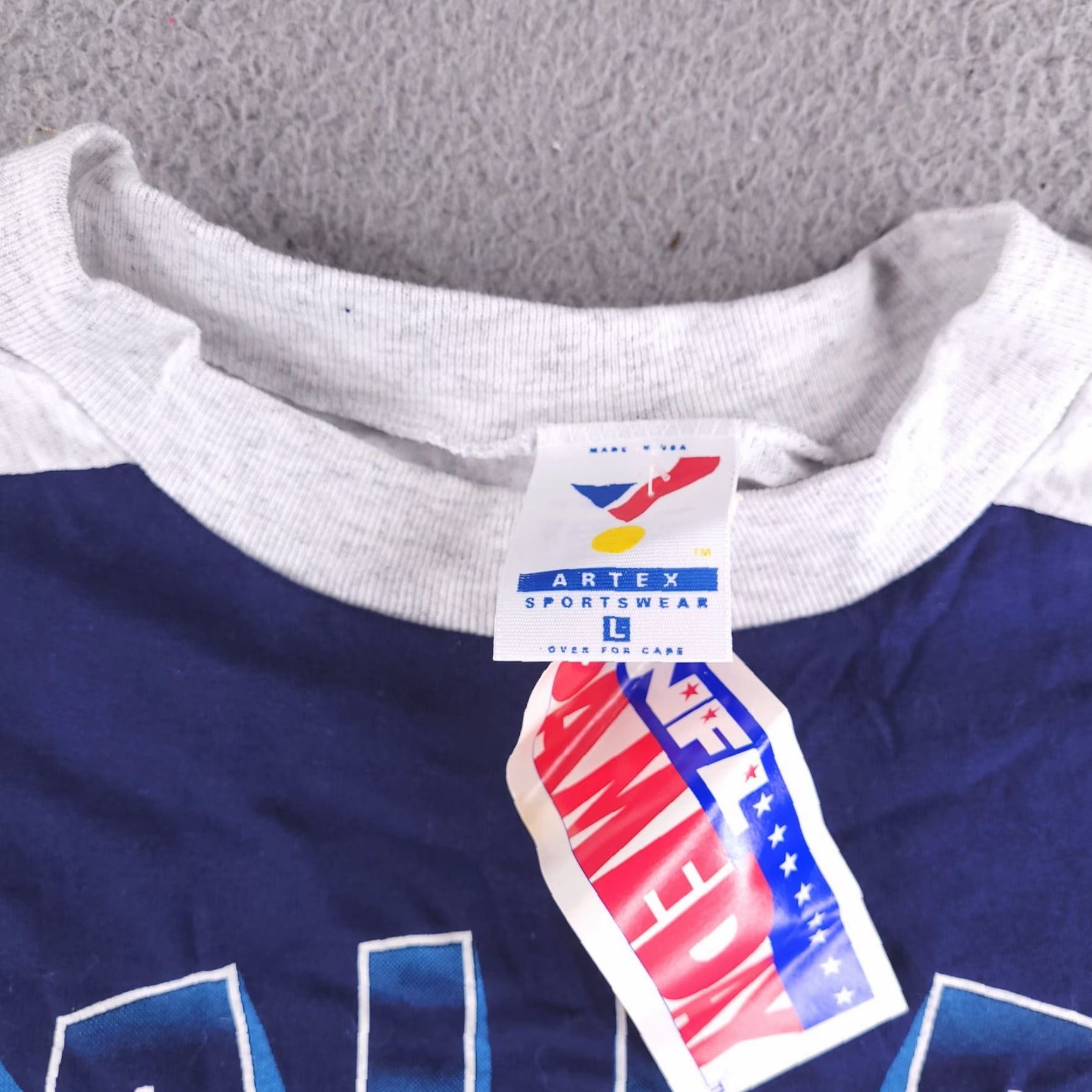Vintage VINTAGE Artex Shirt Mens L Dallas Cowboys Retro Graphic Logo Half Sleeve Blue Size US L / EU 52-54 / 3 - 3 Thumbnail
