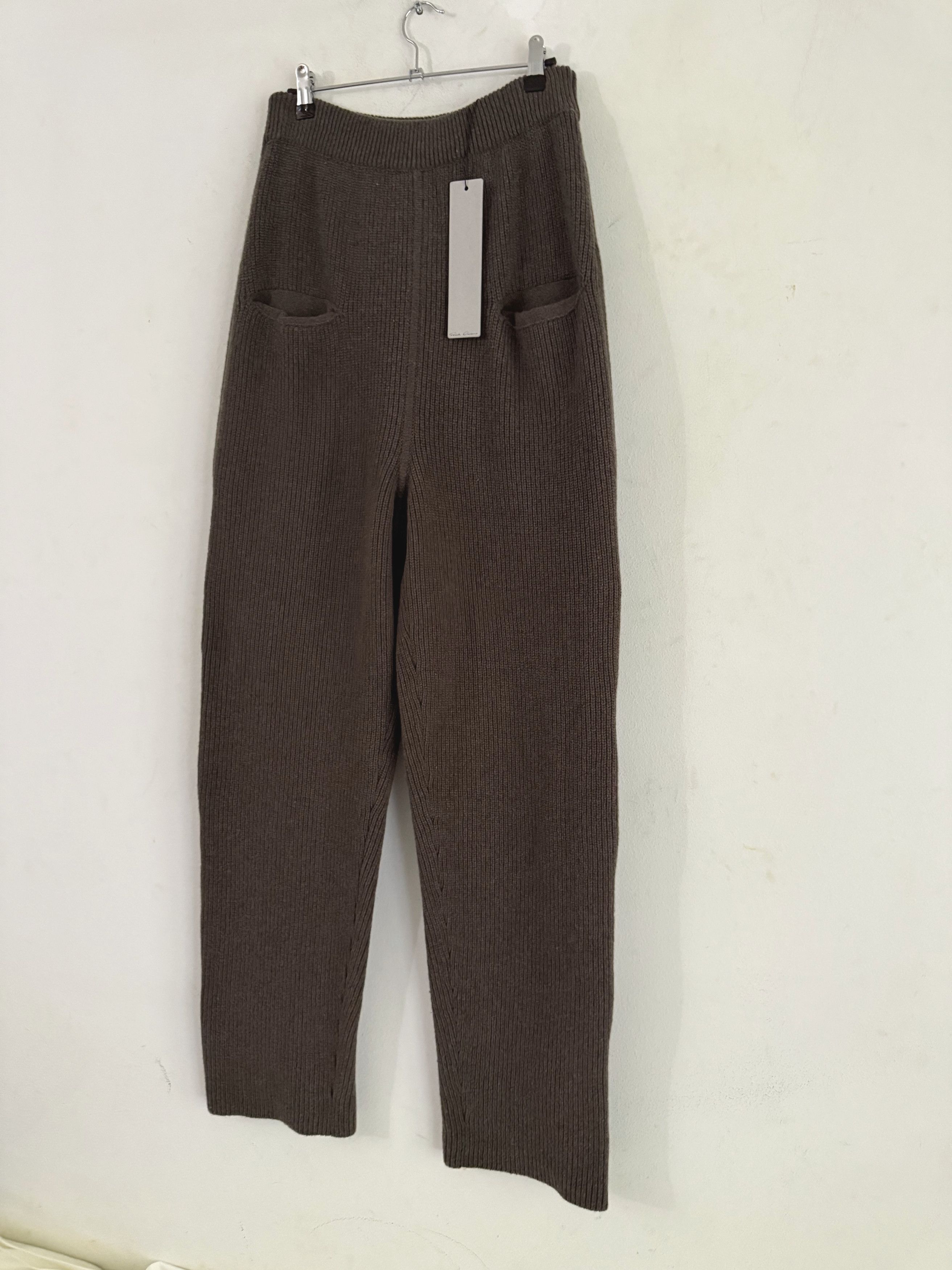 Rick Owens Ribbed Cashmere Knit Sweatpants Size US 32 / EU 48 - 3 Thumbnail
