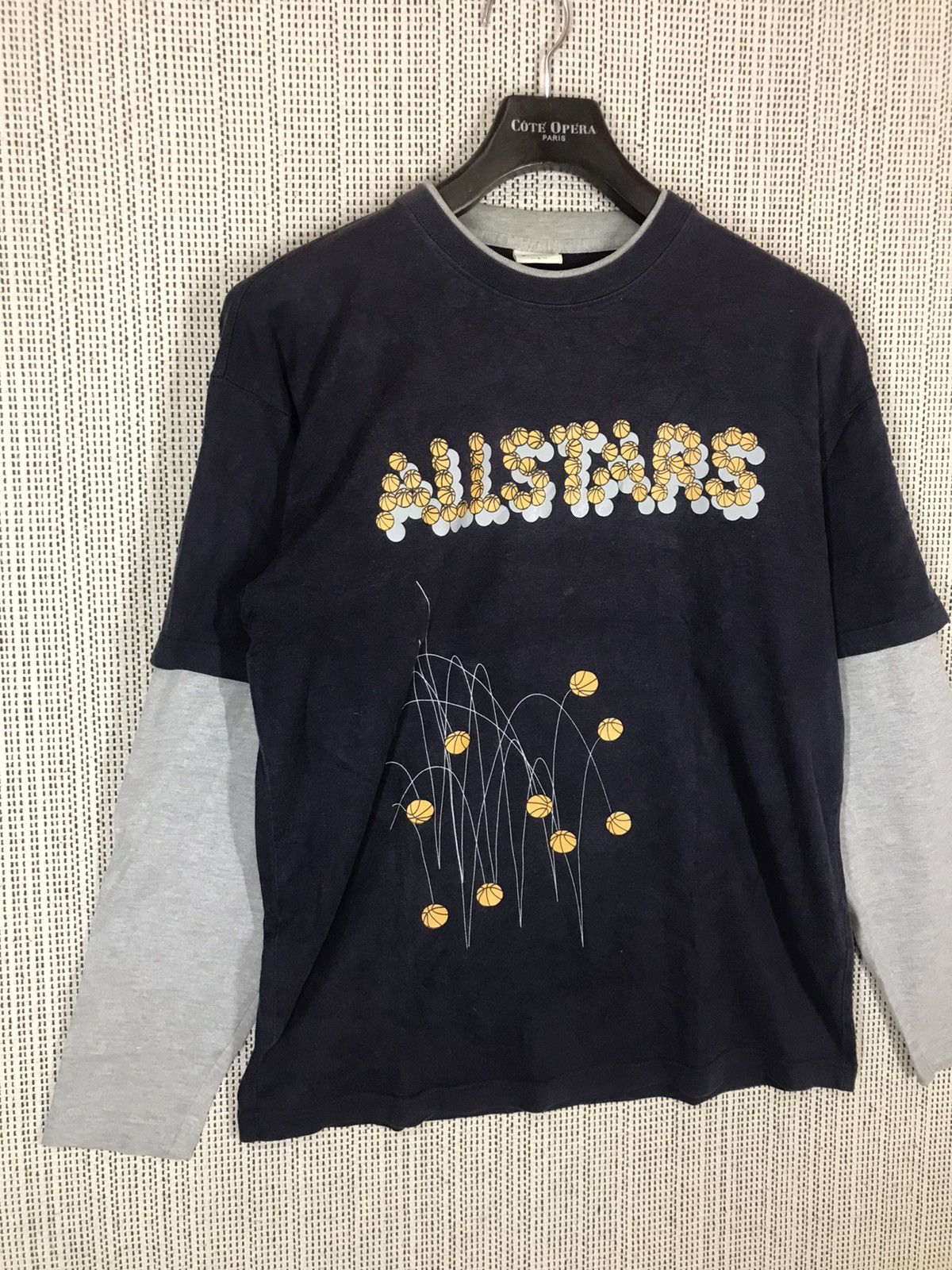 Converse × NBA ‼️VINTAGE CONVERSE ALL STAR BASKETBALL DOUBLE SLEEVE‼️ Size US L / EU 52-54 / 3 - 2 Thumbnail