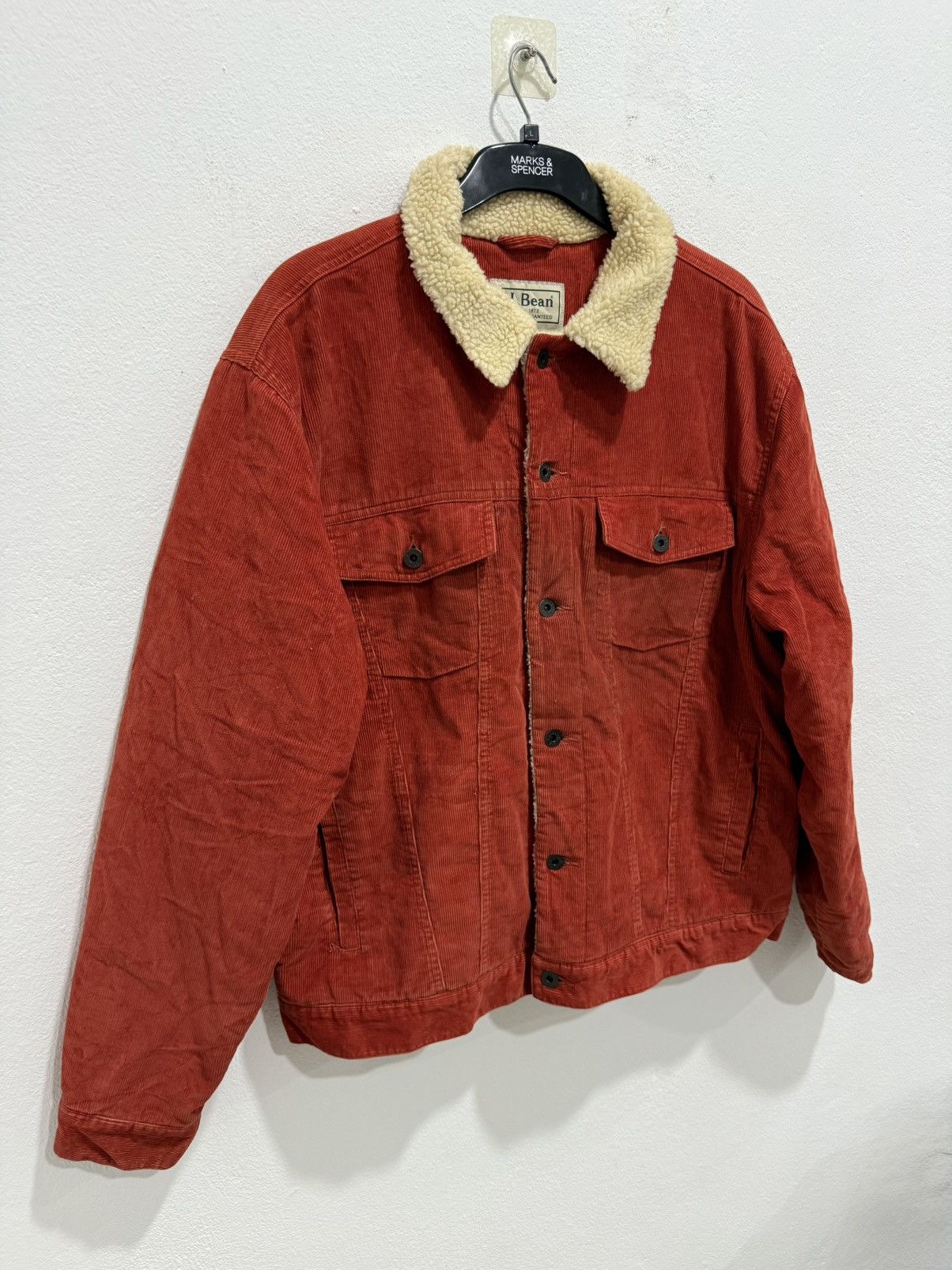 L.L. Bean LL BEAN Corduroy Jacket Type 3 Style Sherpa Inner Rare Size US L / EU 52-54 / 3 - 2 Thumbnail