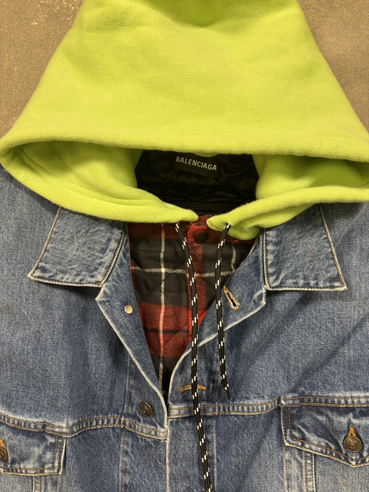 Balenciaga Balenciaga Padded Denim Hooded Gilet Jacket (2018) Size US M / EU 48-50 / 2 - 8 Thumbnail