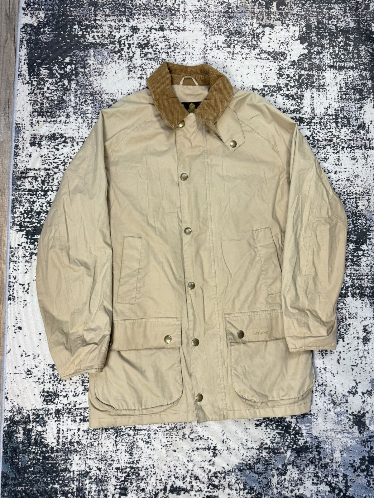 Barbour BARBOUR Beaufort Jacket Coat M beige wax waterproof Size US M / EU 48-50 / 2 - 2 Thumbnail