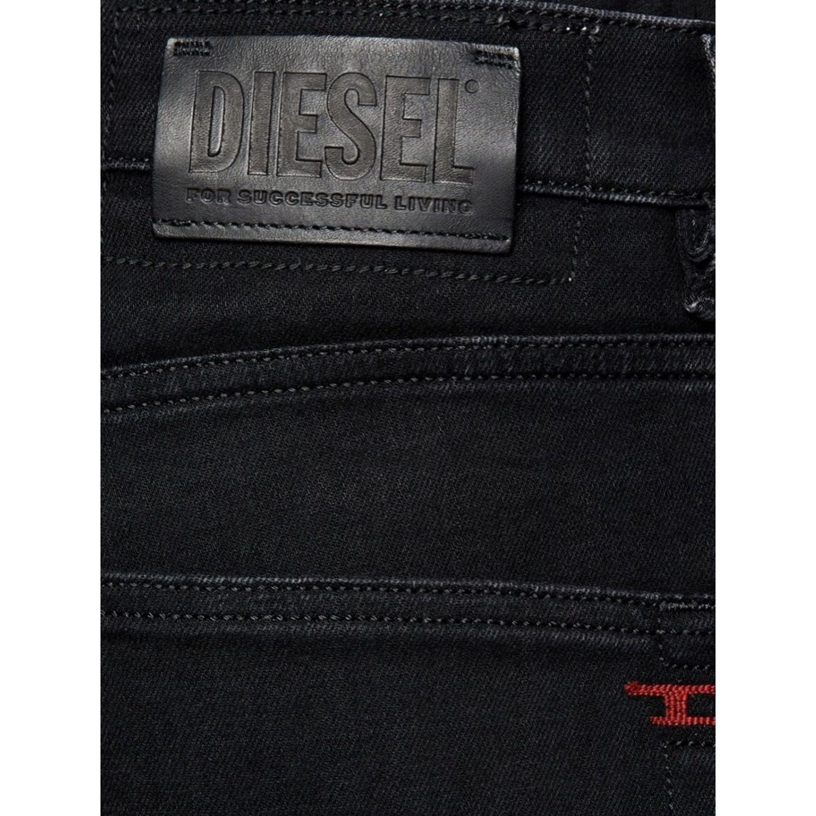 Diesel Diesel D-Strukt Slim 009HY Stretch Jeans Punk Opium Black W33/L34 Slim Mens Jeans Size US 33 - 6 Thumbnail