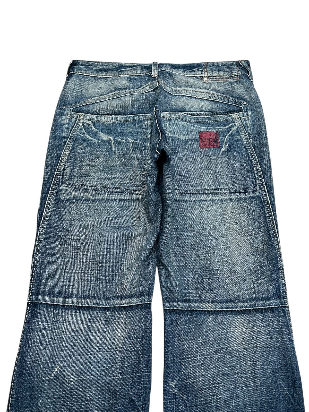 Marithe + Francois Girbaud Marithe Francois Girbaud Baggy Loose Fit Double Knee Pocket Size US 31 - 9 Thumbnail