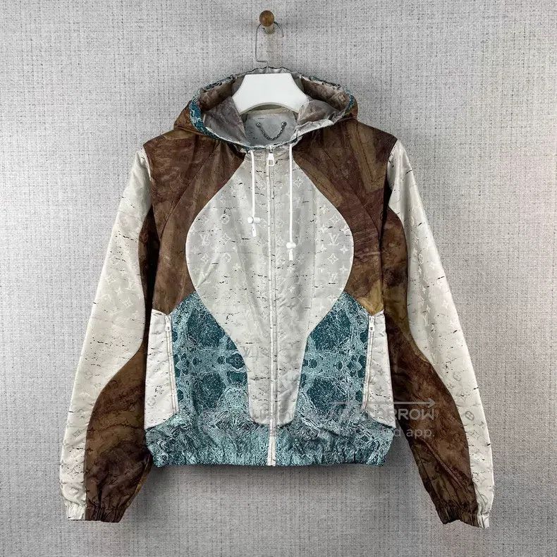 Louis Vuitton Louis Vuitton FW21 Marble Print Full Print Hooded Jacket Size US S / EU 44-46 / 1 - 1 Thumbnail