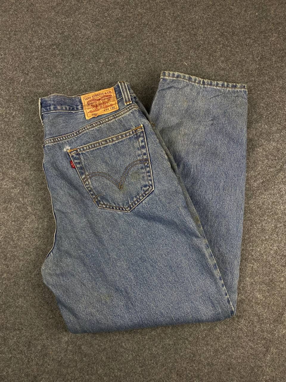 Levi's vintage levis 560 loose fit stained denim Size US 36 / EU 52 - 2 Thumbnail