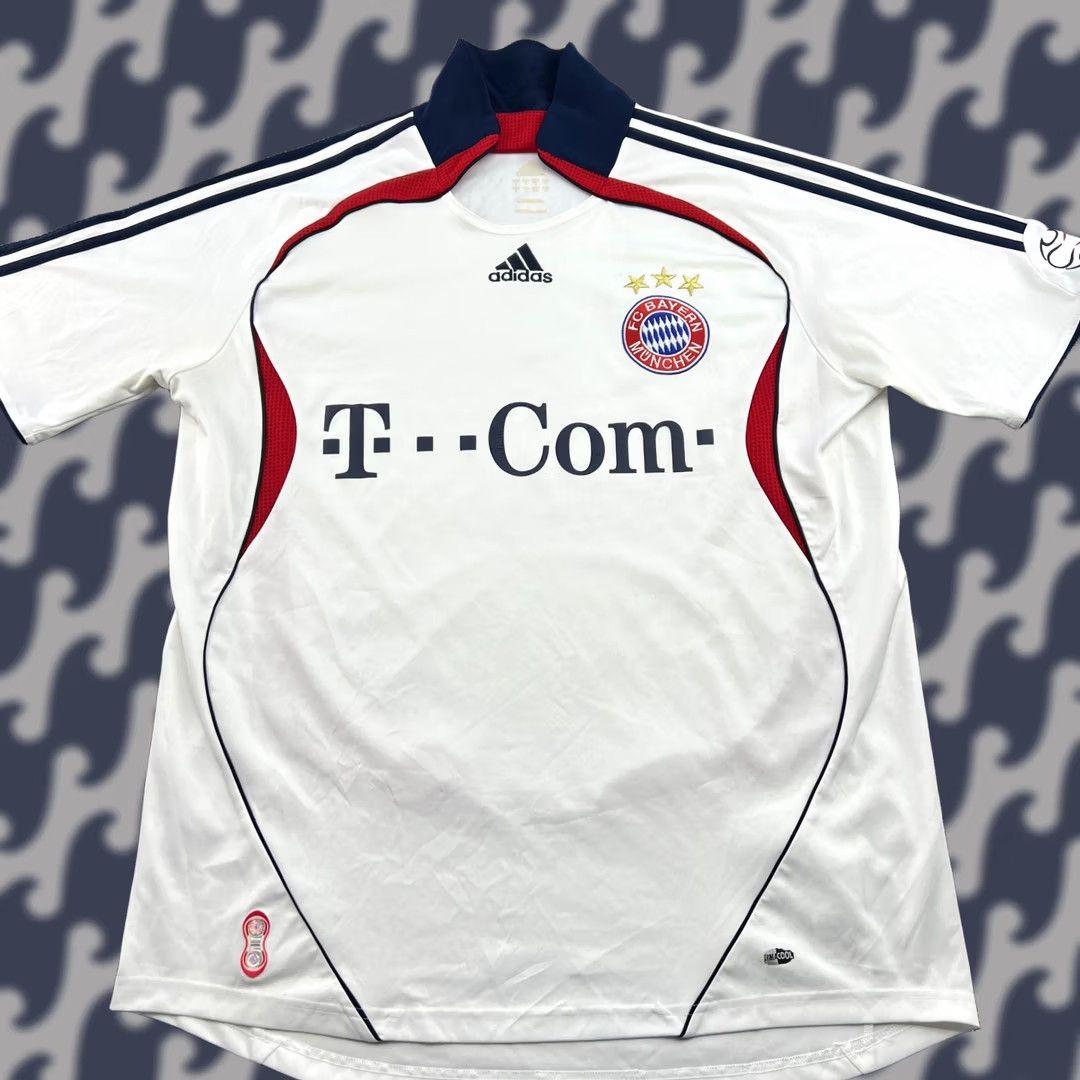 Adidas adidas Bayern Munich 2006 2007 Away Jersey Football Mens L Shirt White Size US L / EU 52-54 / 3 - 1 Thumbnail