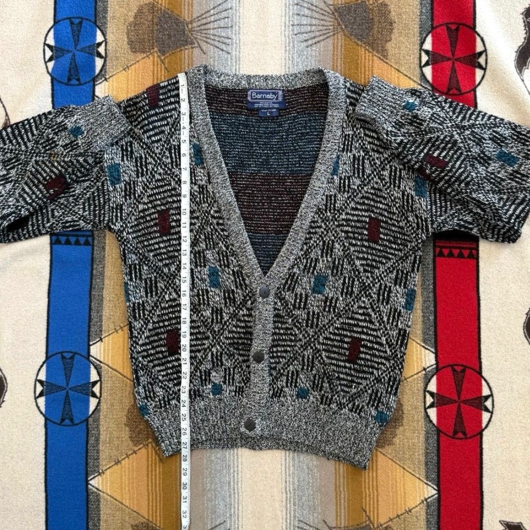Vintage VINTAGE Barnaby Sweater Cardigan Knit 90s Grunge Kurt Cobain Size L Gray Mens Long Sleeve Acrylic Knit Regular Fit Size US L / EU 52-54 / 3 - 7 Thumbnail