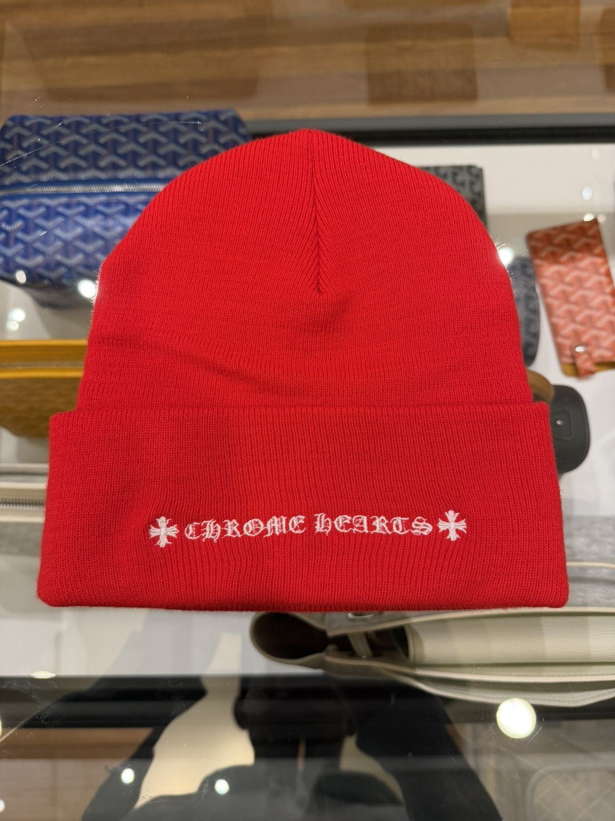 Chrome Hearts Chrome Hearts CH Embroidered Beanie - Red Size ONE SIZE - 2 Thumbnail