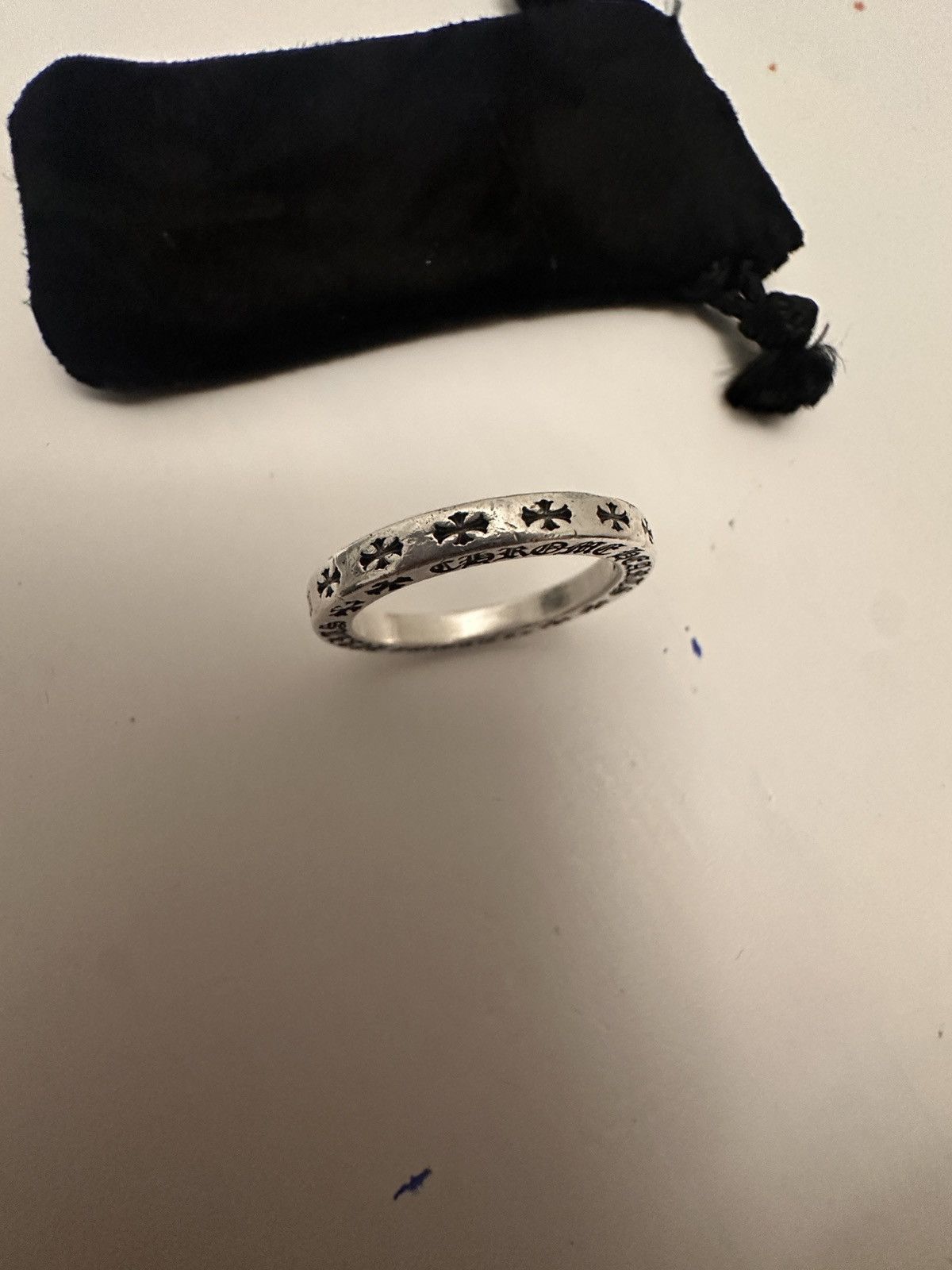 Chrome Hearts Malibu F*ck You Spacer Ring ".925 Silver" Size ONE SIZE - 3 Thumbnail