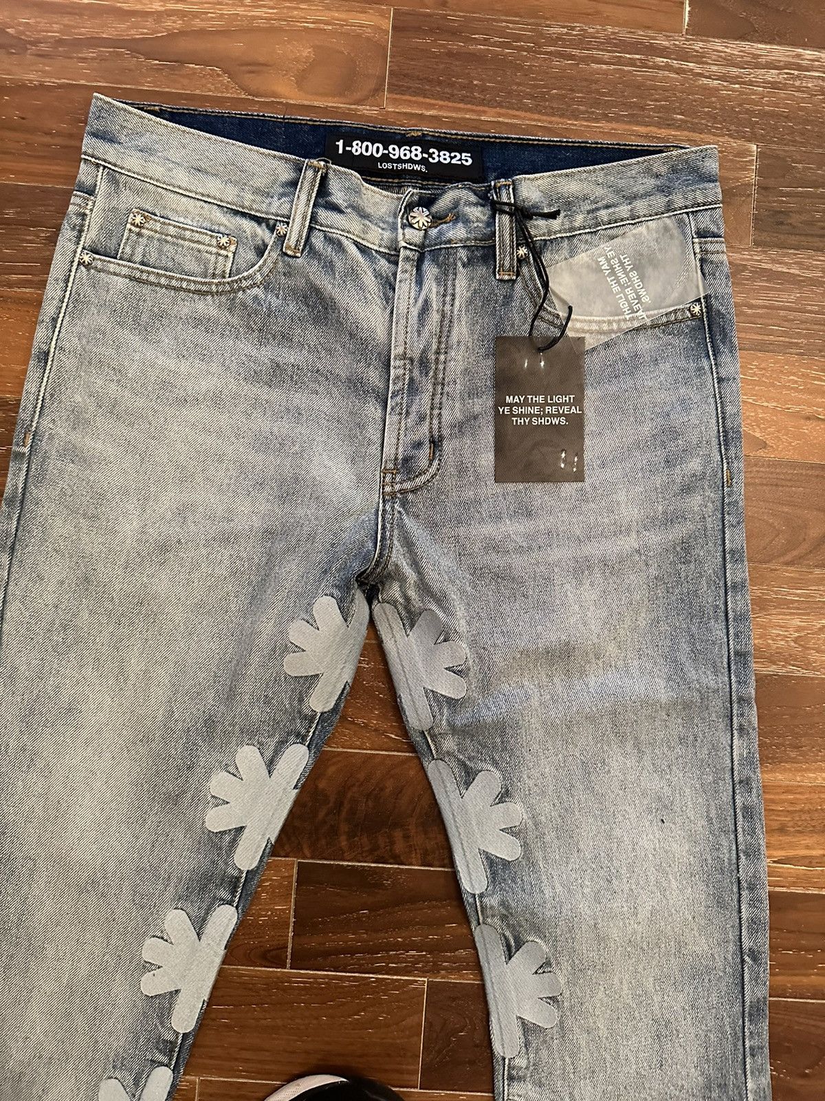 Lostshdws Sun logo Denim Jeans. #34