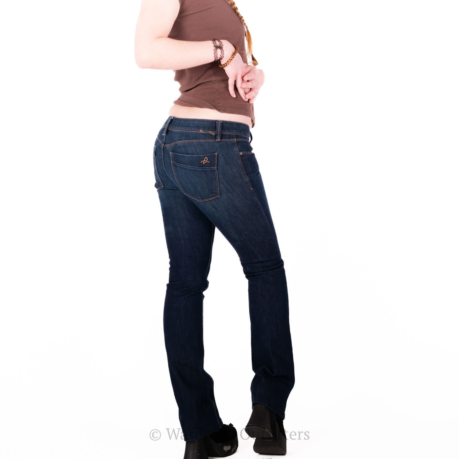 DL1961 DL1961 Cindy Sonic Slim Boot Indigo Low Rise Blue Jeans Size 26" / US 2 / IT 38 - 7 Thumbnail