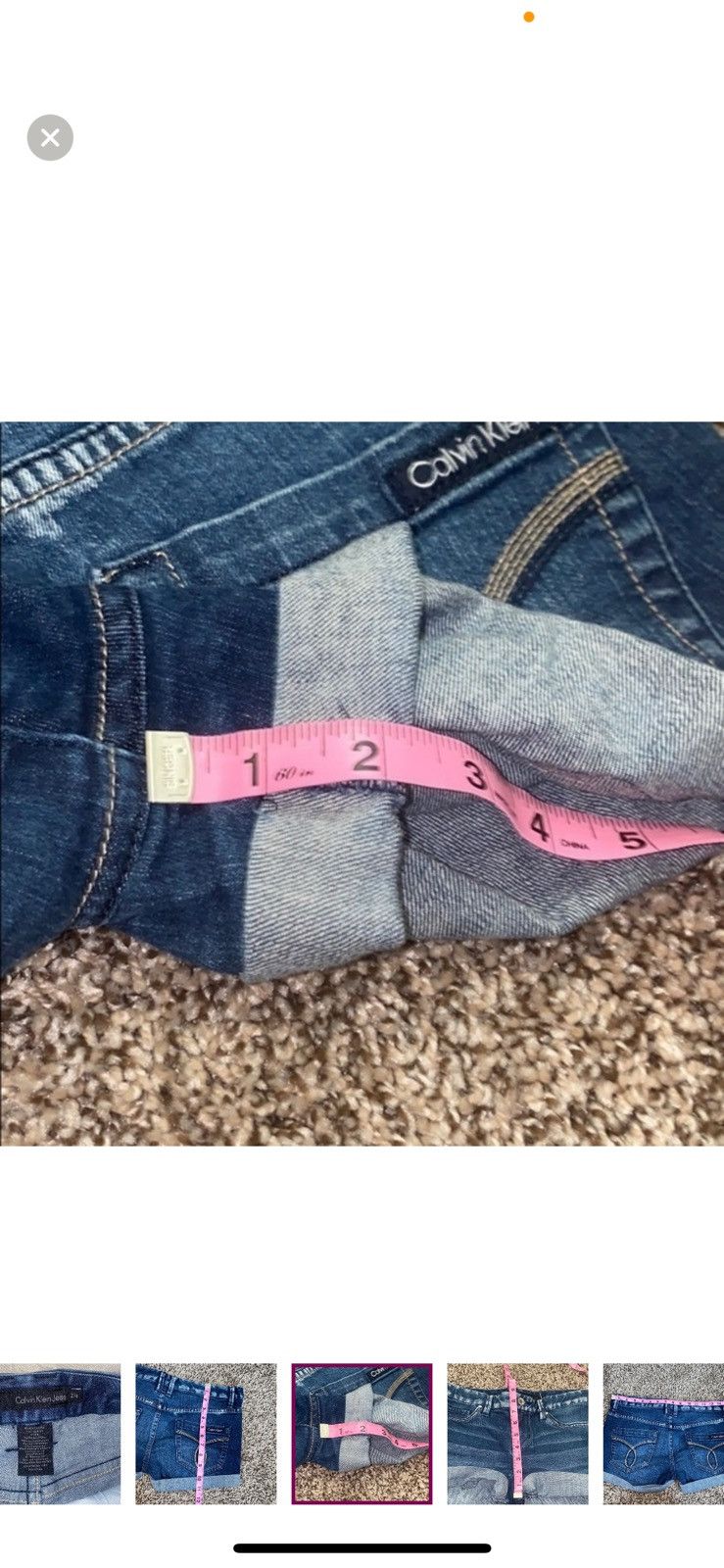 Calvin Klein Calvin Klein jeans denim shorts size 4 Size 27" / US 4 / IT 40 - 6 Thumbnail