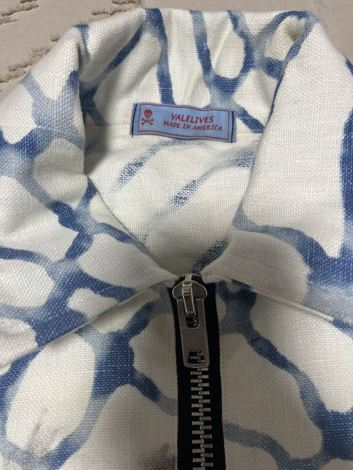 Vale VALELIVES White & Blue Jacket Size US L / EU 52-54 / 3 - 5 Thumbnail