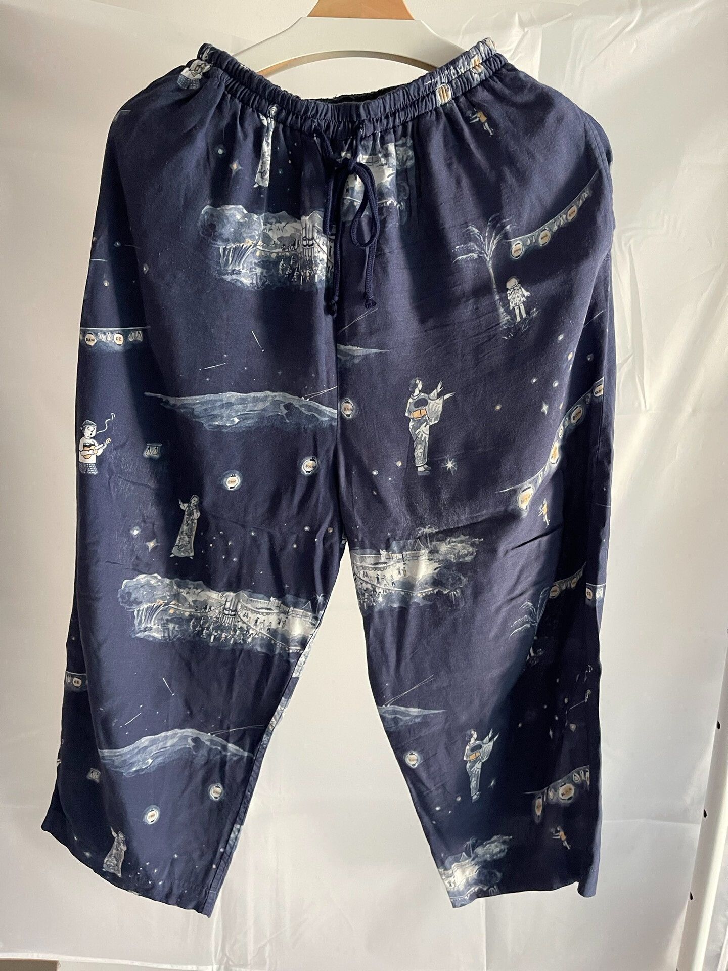 Porter Classic aloha bon dance cropped pants in navy Size 30" / US 8 / IT 44 - 1 Thumbnail