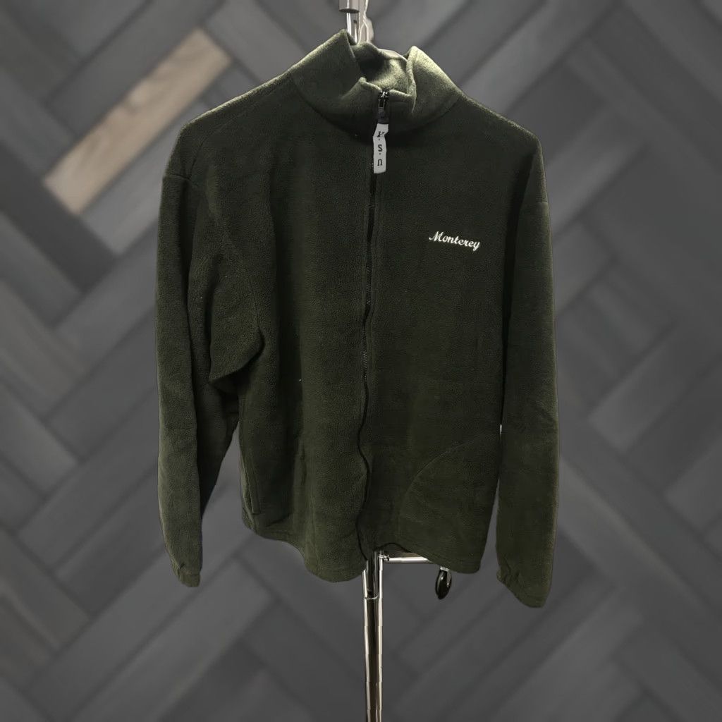 CO VINTAGE USA Fleece Wear Monterey Full Zip Fleece Jacket Mens Large Green Embroidered USA Pattern Midwest? (wait) Size US L / EU 52-54 / 3 - 1 Thumbnail
