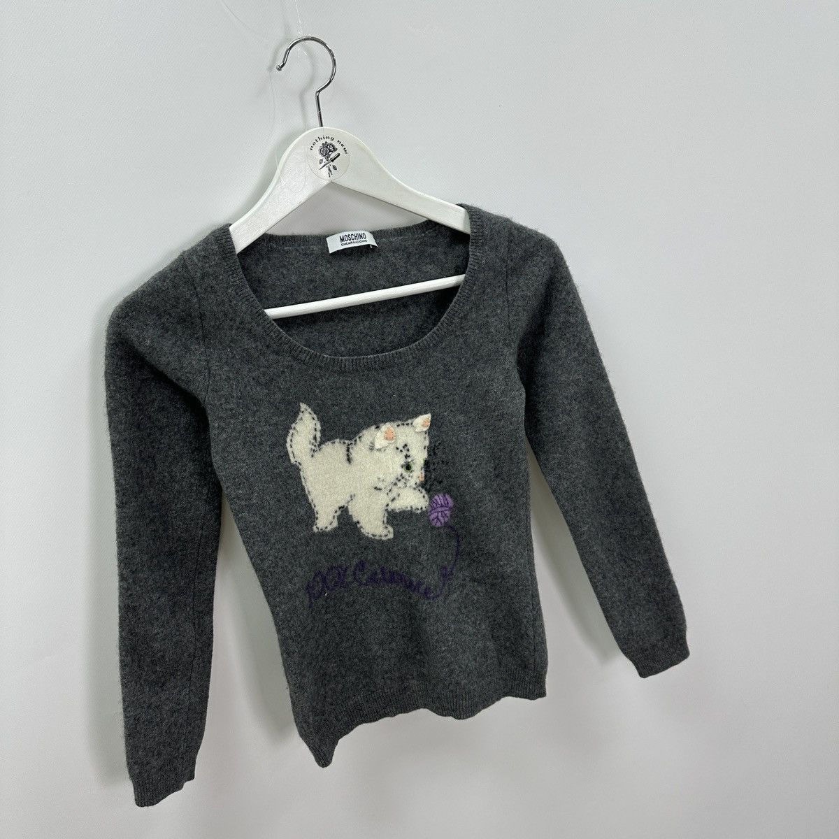 Moschino Vintage 00s Moschino Cheap and chic Kitten cashmere sweater Size XS / US 0-2 / IT 36-38 - 3 Thumbnail