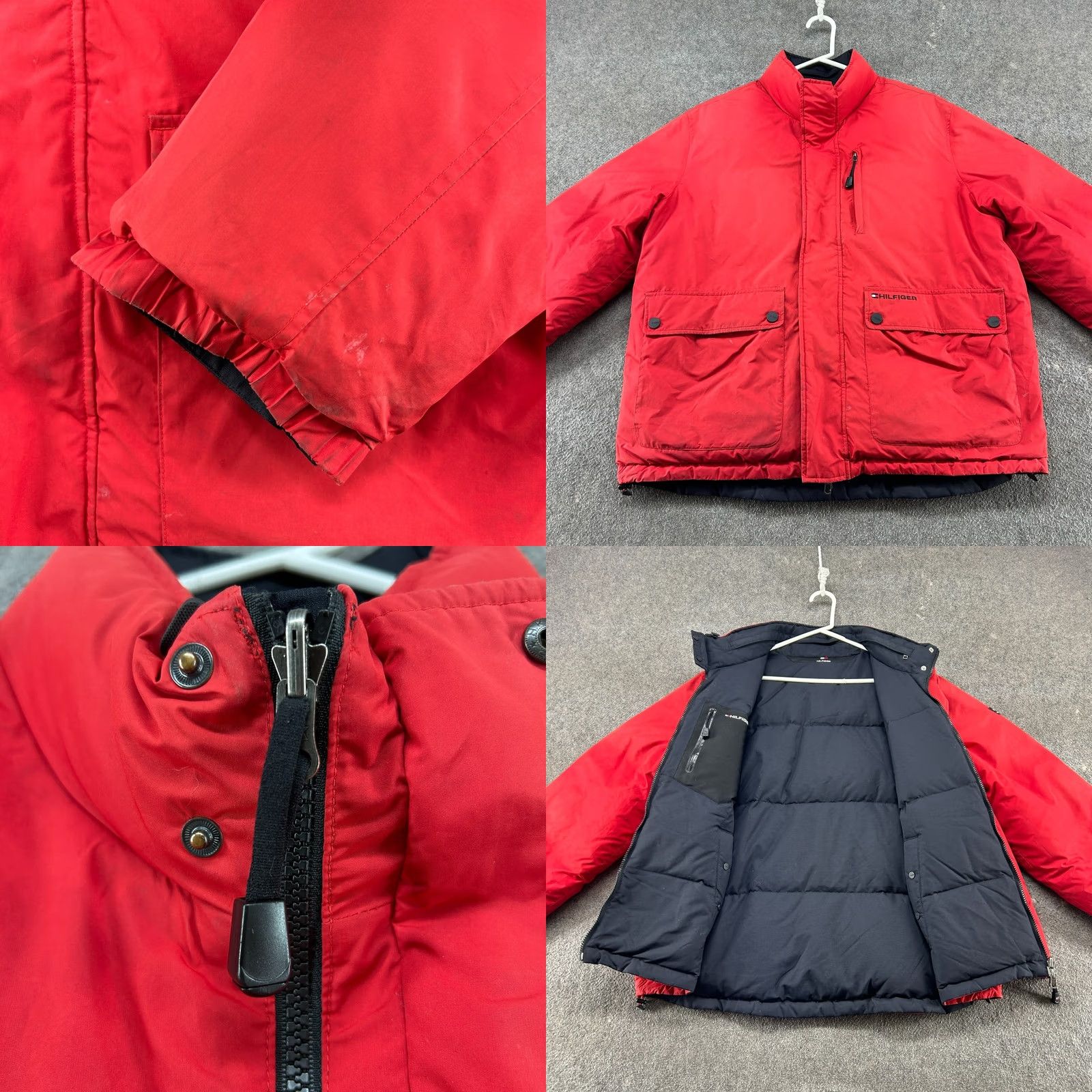 Tommy Hilfiger VINTAGE Tommy Hilfiger Jacket Mens M Black Reversible Puffer Down Parka 90s Hiking Outdoor Size US M / EU 48-50 / 2 - 9 Thumbnail