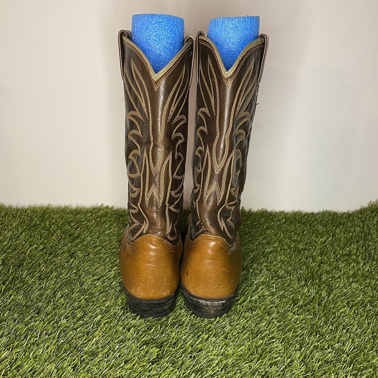 Nocona Boots × Vintage Nocoma two tone cowboy boots western MADE IN USA Size US 10 / EU 43 - 4 Thumbnail