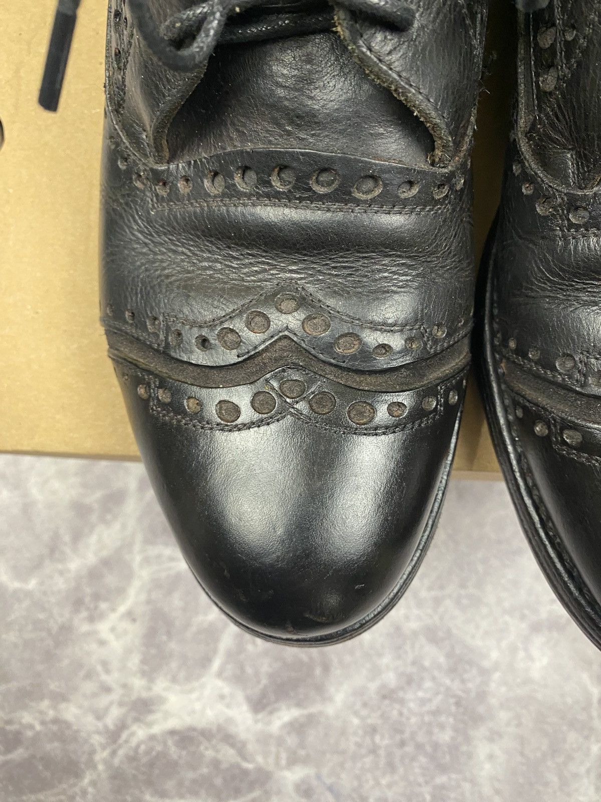 Dolce & Gabbana Dolce Gabbana Leather Brogue Boots Size: 41 Size US 8 / EU 41 - 8 Thumbnail