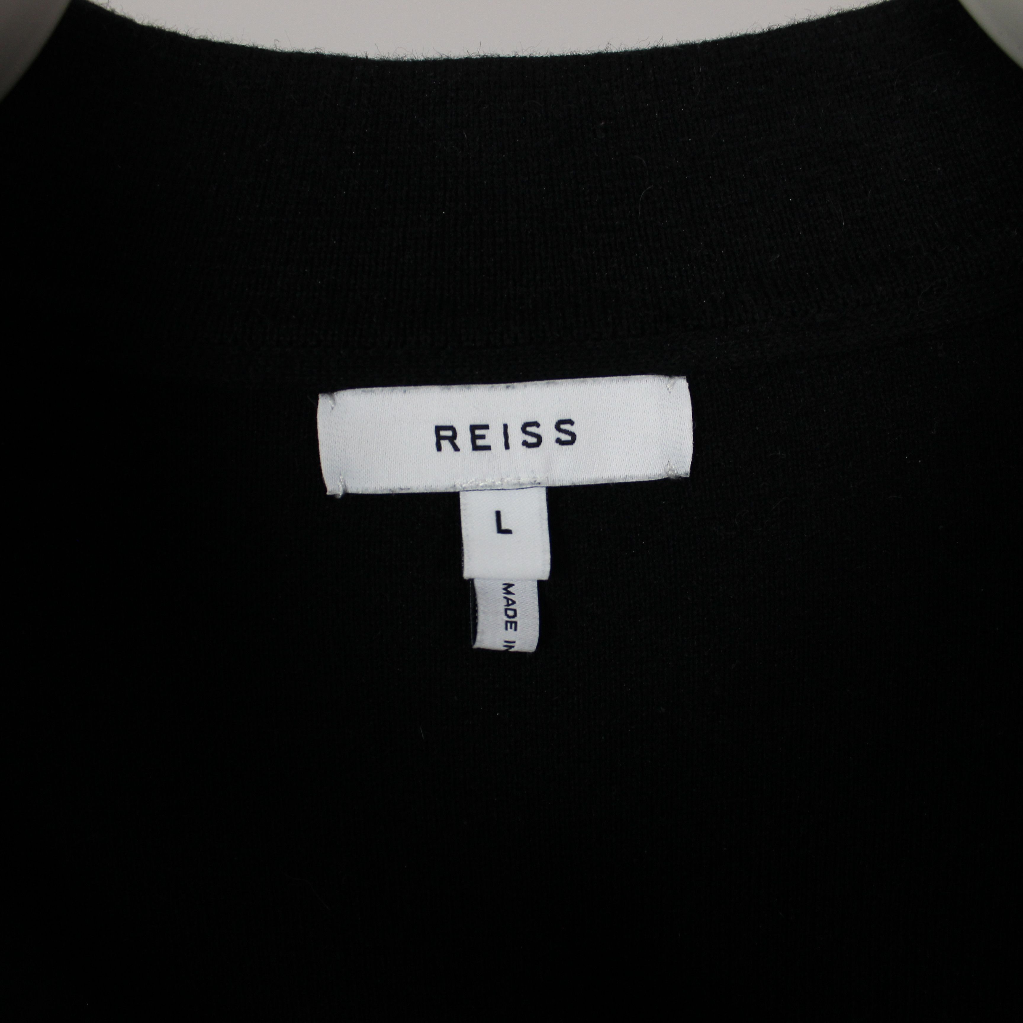 Reiss Reiss east wool jumper men sweater cotton L black Size US L / EU 52-54 / 3 - 4 Thumbnail