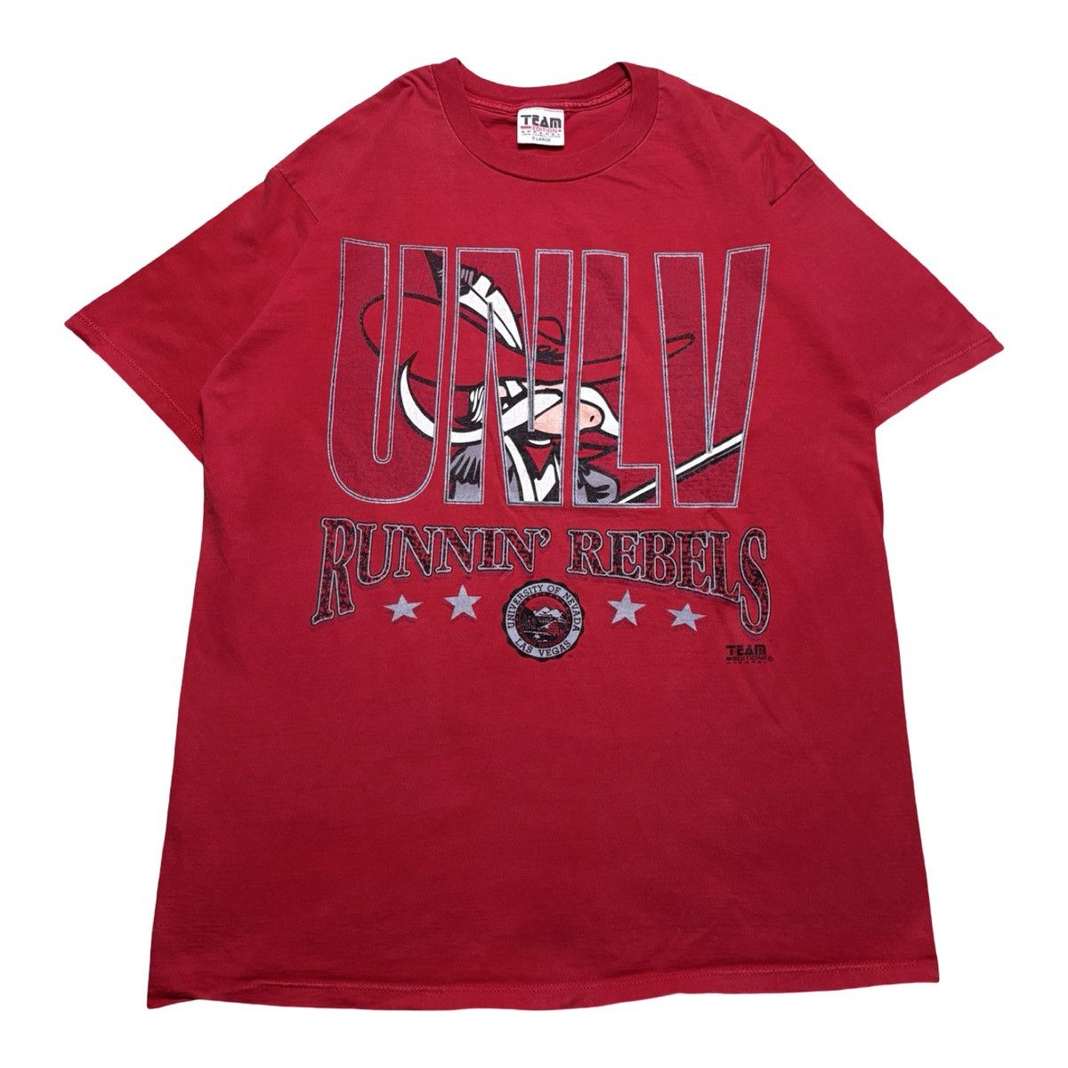 Other Vintage 90s UNLV Rebels Graphic T Shirt Red XL Size US XL / EU 56 / 4 - 1 Thumbnail