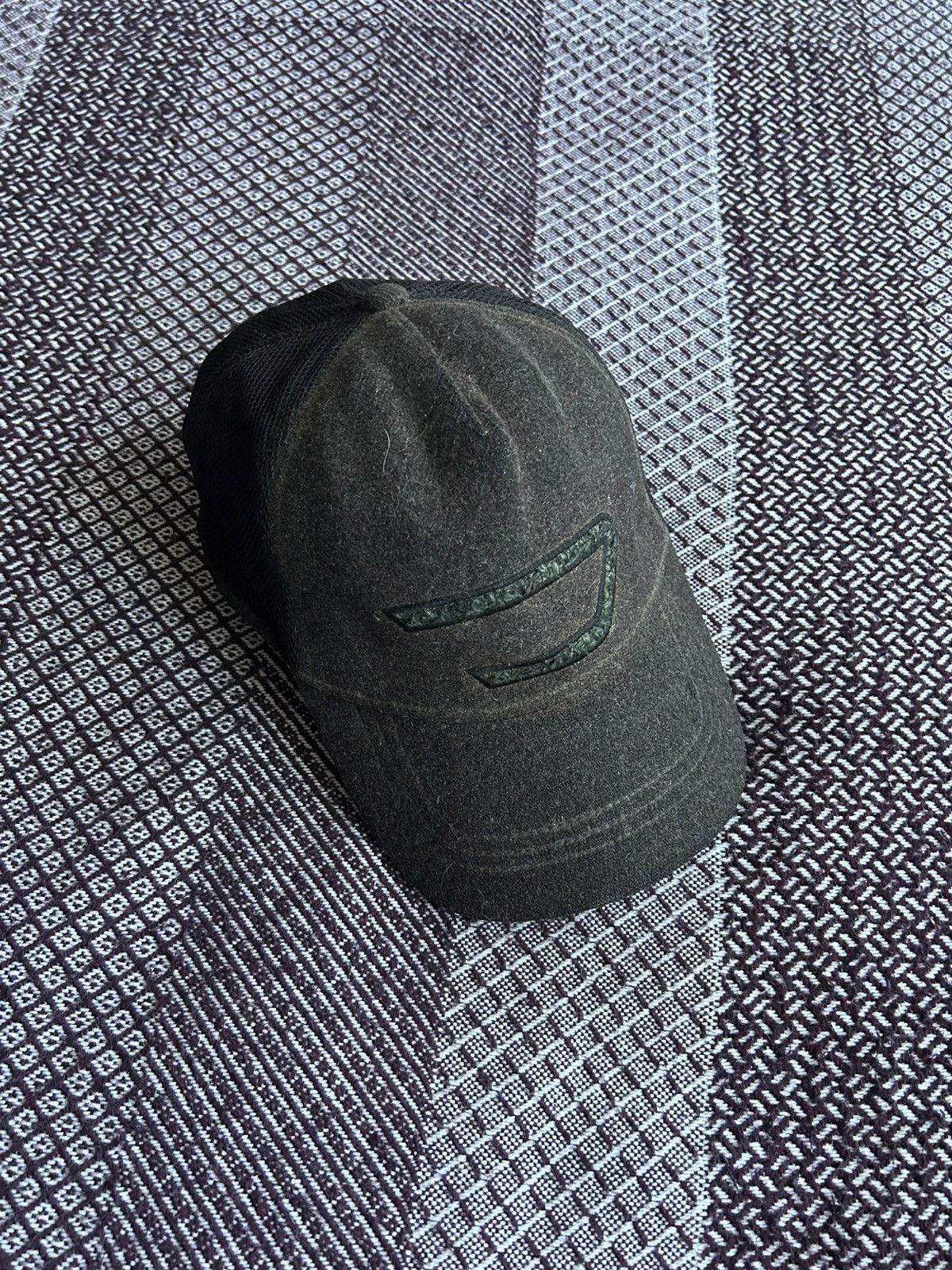 Diesel Vintage Diesel Faded Dirty Big Logo Cap Thrashed Style OS Size ONE SIZE - 1 Thumbnail