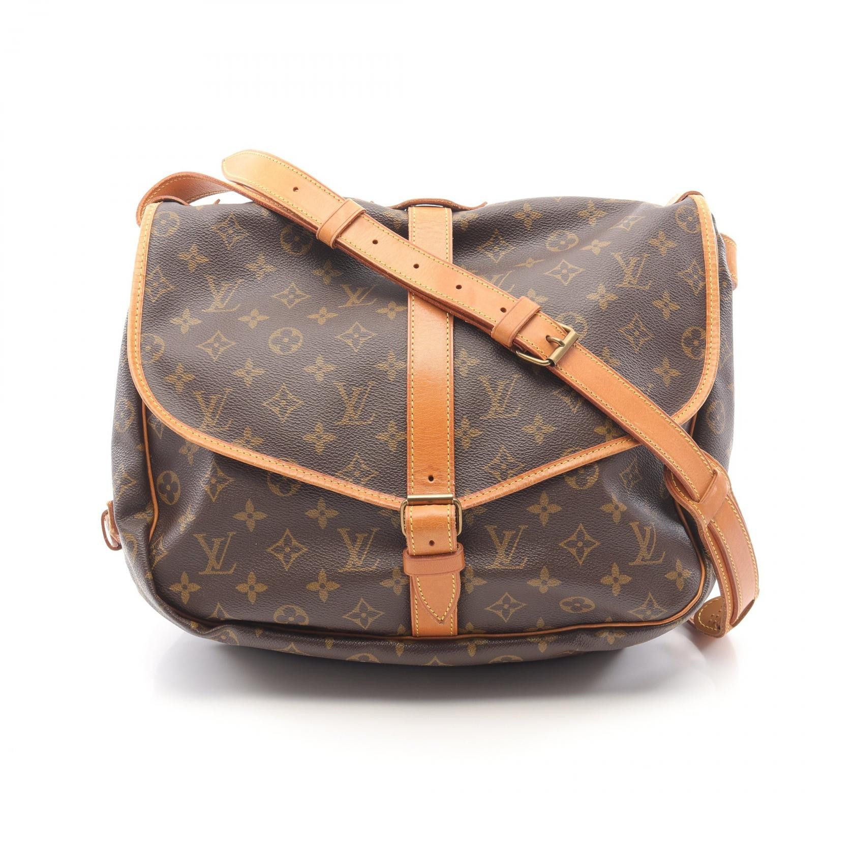 Louis Vuitton Louis Vuitton Louis Vuitton Saumur 35 Monogram Shoulder Bag Canvas Shoulder Bag M42254 DUTY FREE for USA Size ONE SIZE - 1 Thumbnail