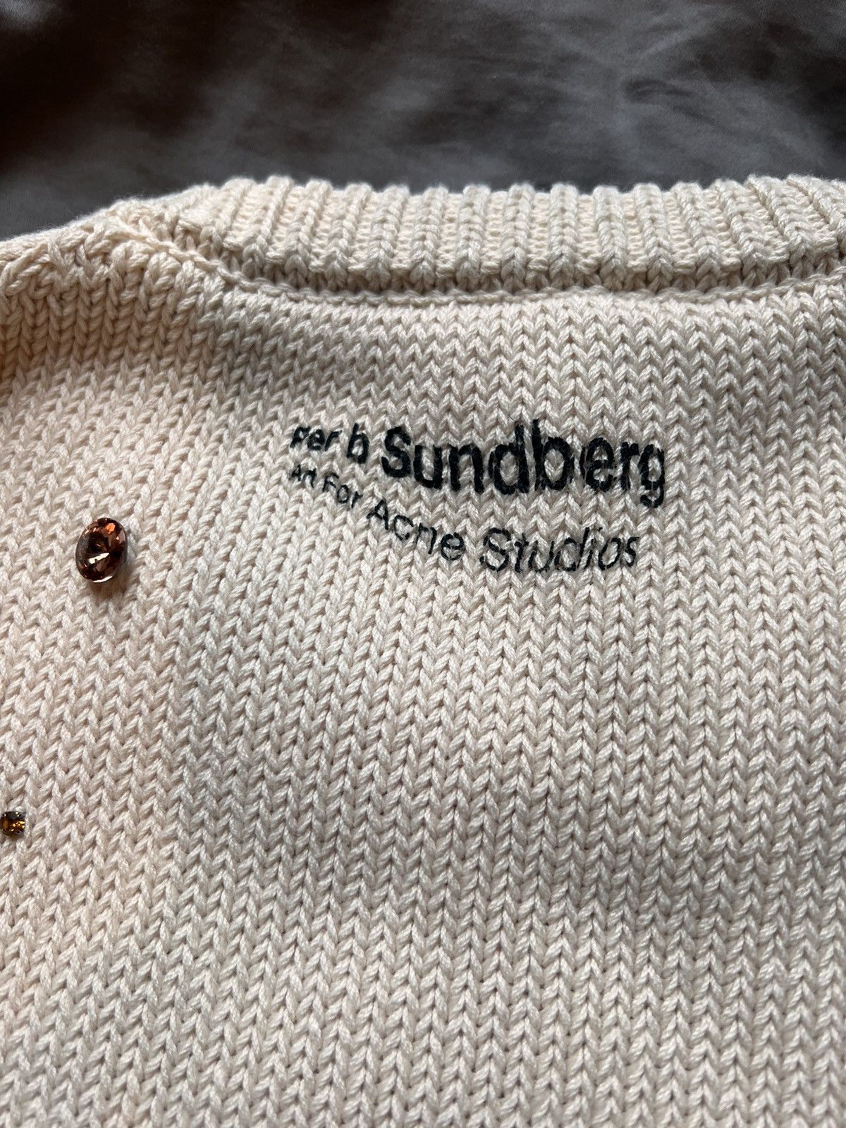 Acne Studios Acne Studios x Per Sundberg Cotton blend Knit sweater Size US L / EU 52-54 / 3 - 4 Thumbnail