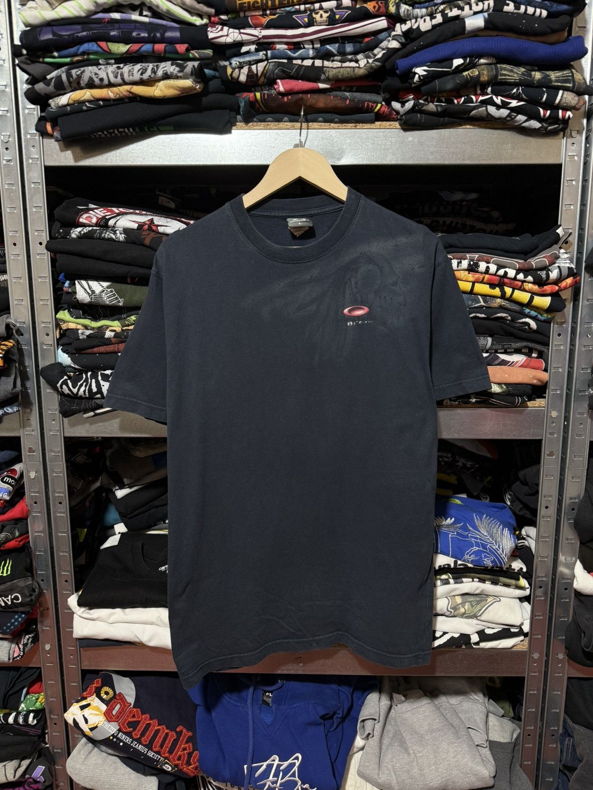Oakley Vintage 1990’s Oakley Sotware Middle Logo Indians T-Shirt Size US L / EU 52-54 / 3 - 1 Thumbnail