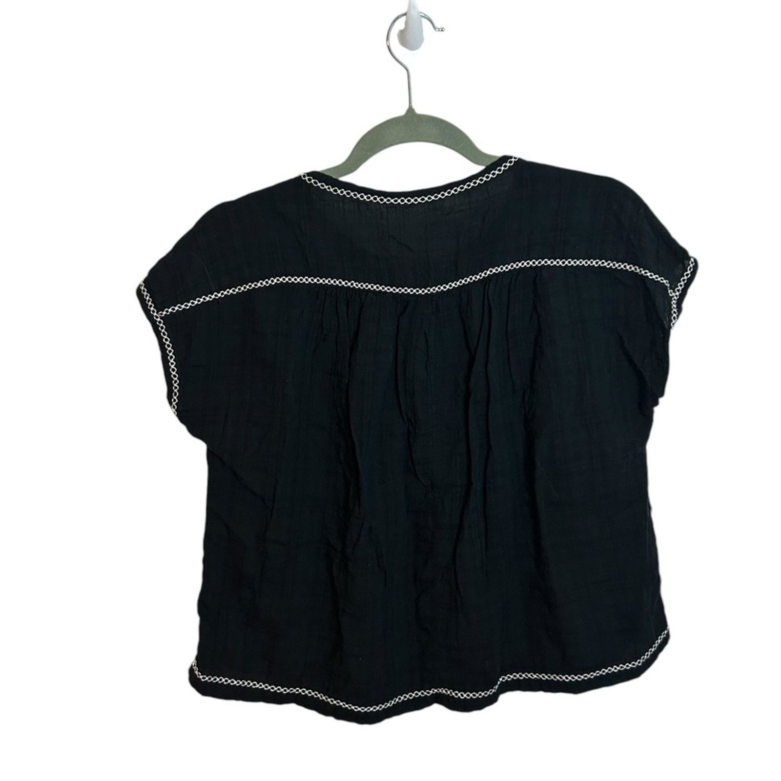 Other Max Studio Floral Embroidered Peasant Blouse Size XS / US 0-2 / IT 36-38 - 2 Thumbnail